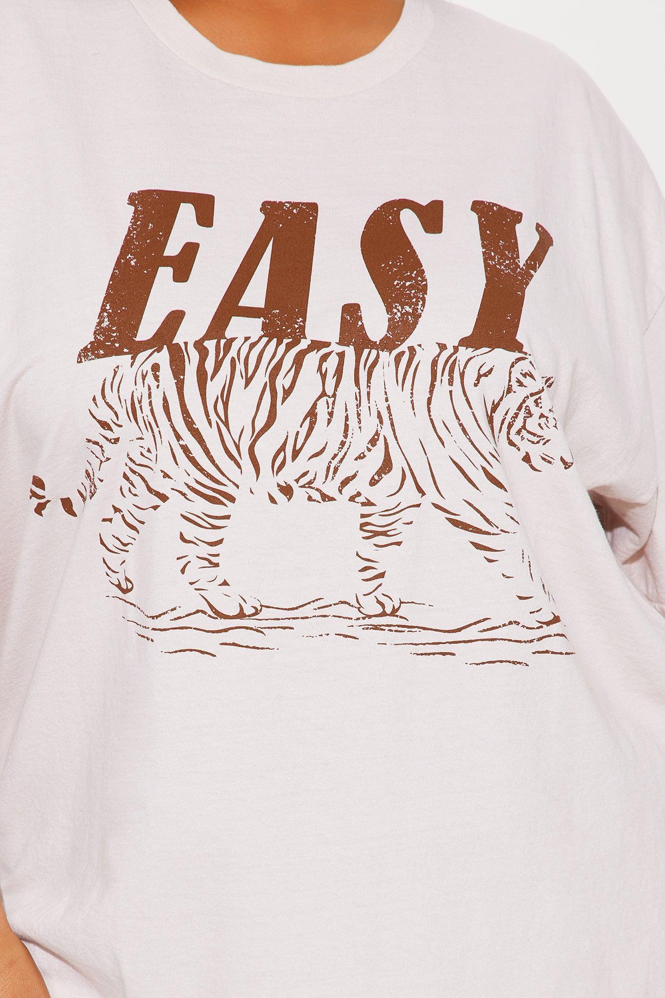 Easy Tiger Oversized Tee - Taupe Product Image