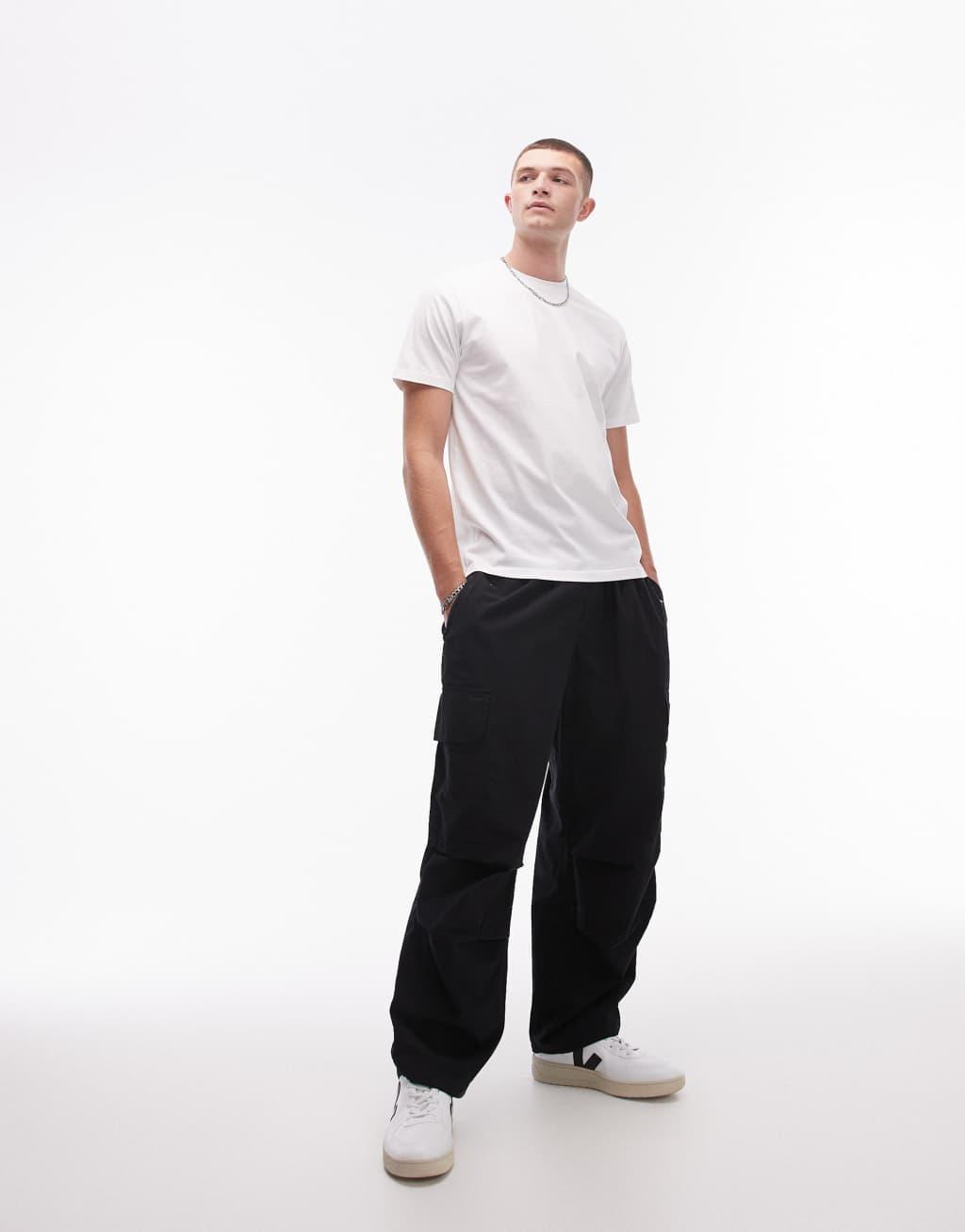 Topman 7 pack regular t-shirt in white, black, charcoal and navy Product Image