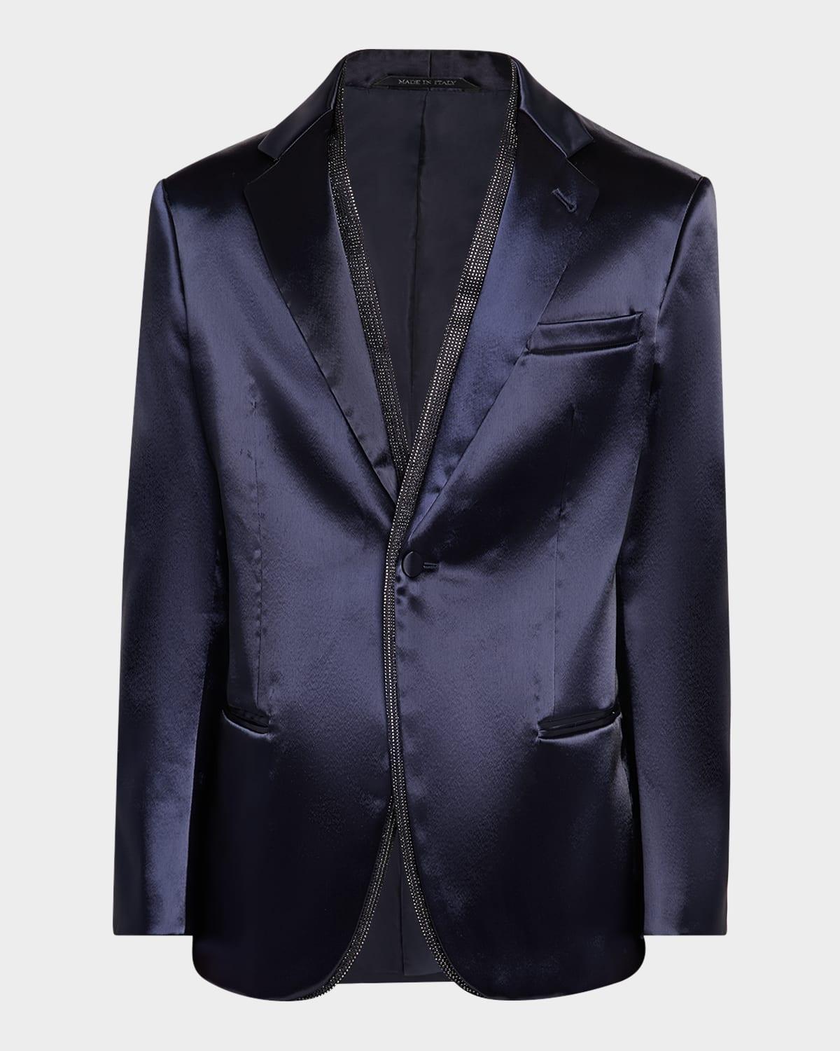 Men's Soho Rhinestone-Trim Tuxedo Jacket Product Image