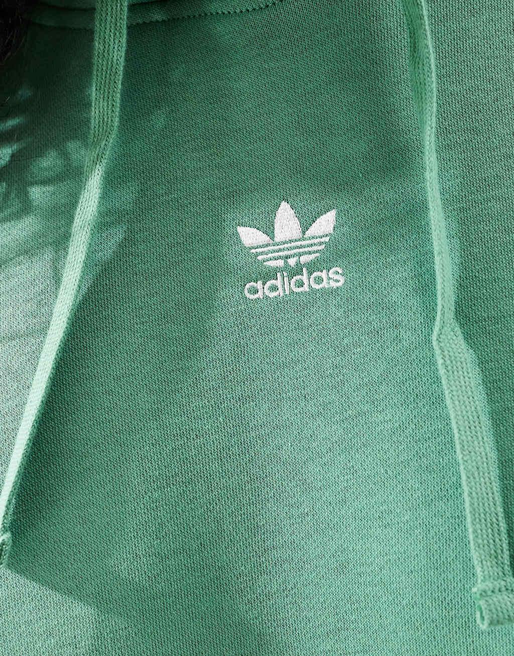 adidas Originals essential oversized hoodie in green Product Image