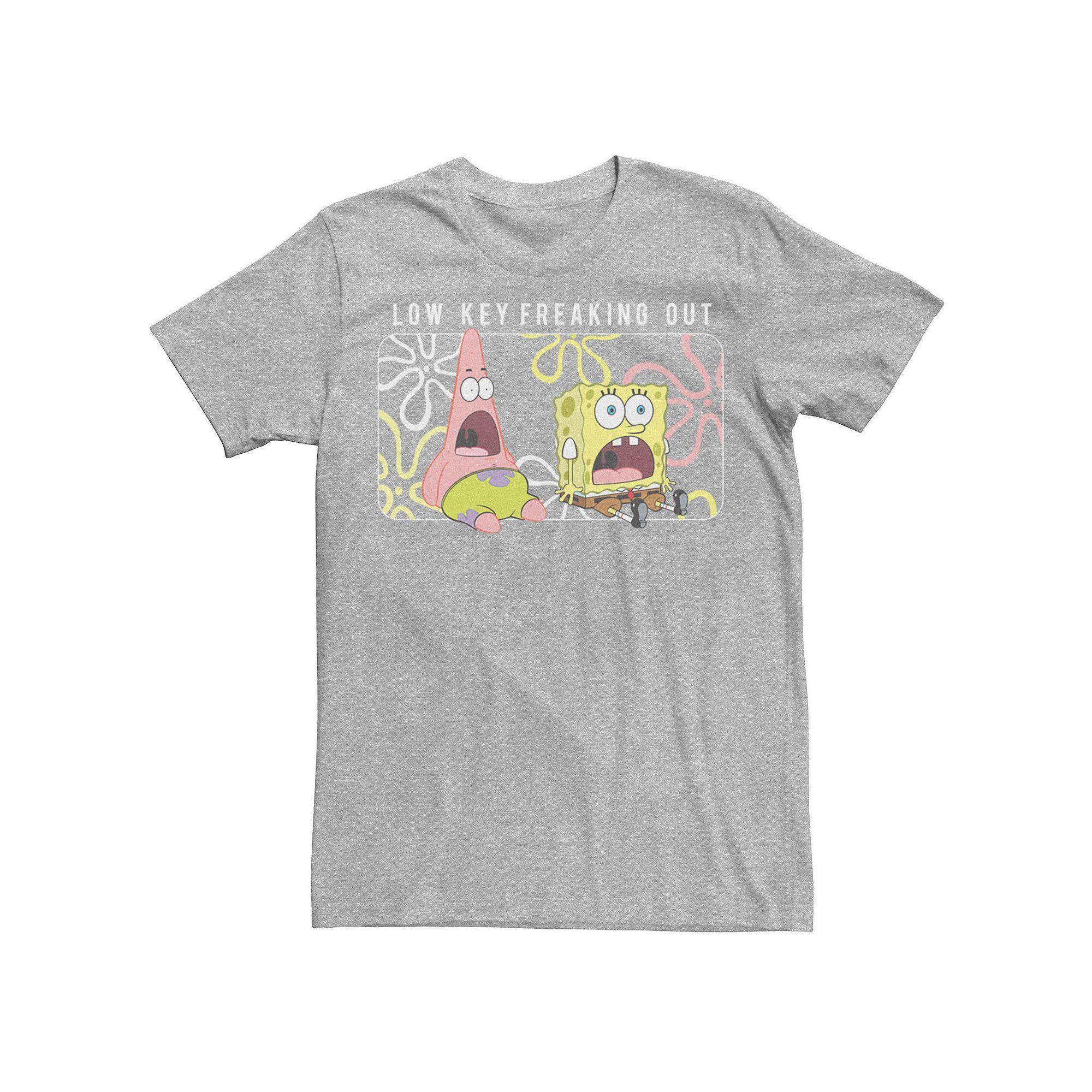 Men's Spongebob Patrick Low Key Freaking Out Tee,  Product Image