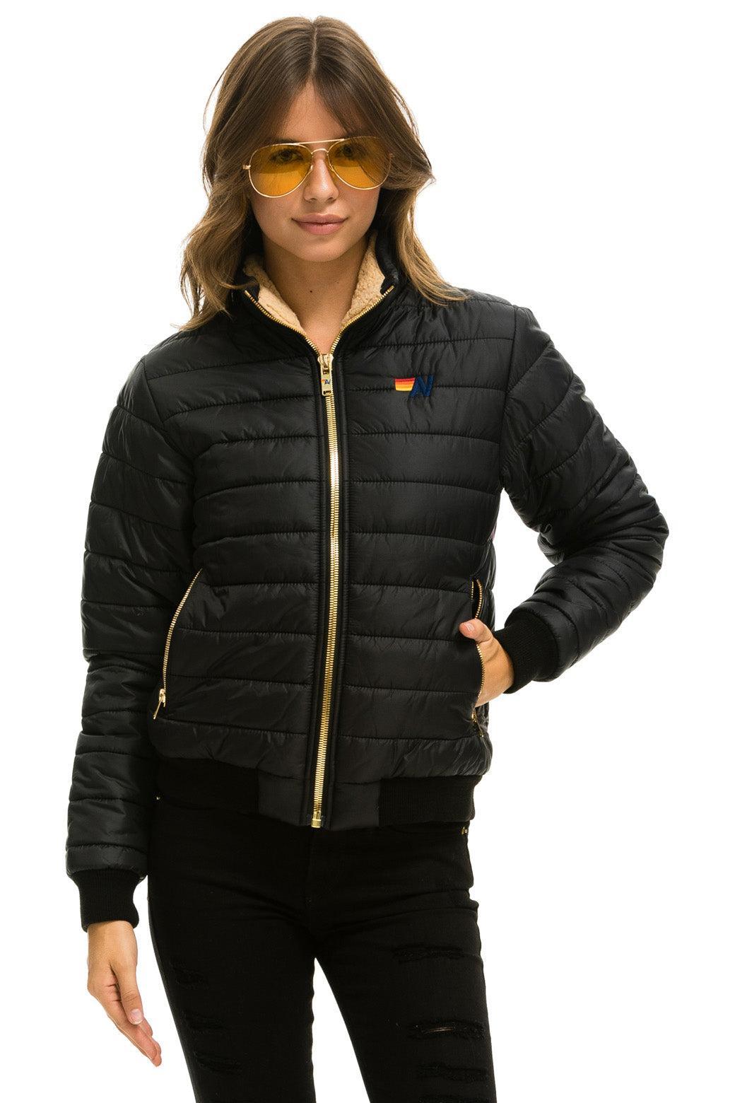 SUNBURST JACKET - GLOSSY BLACK Female Product Image