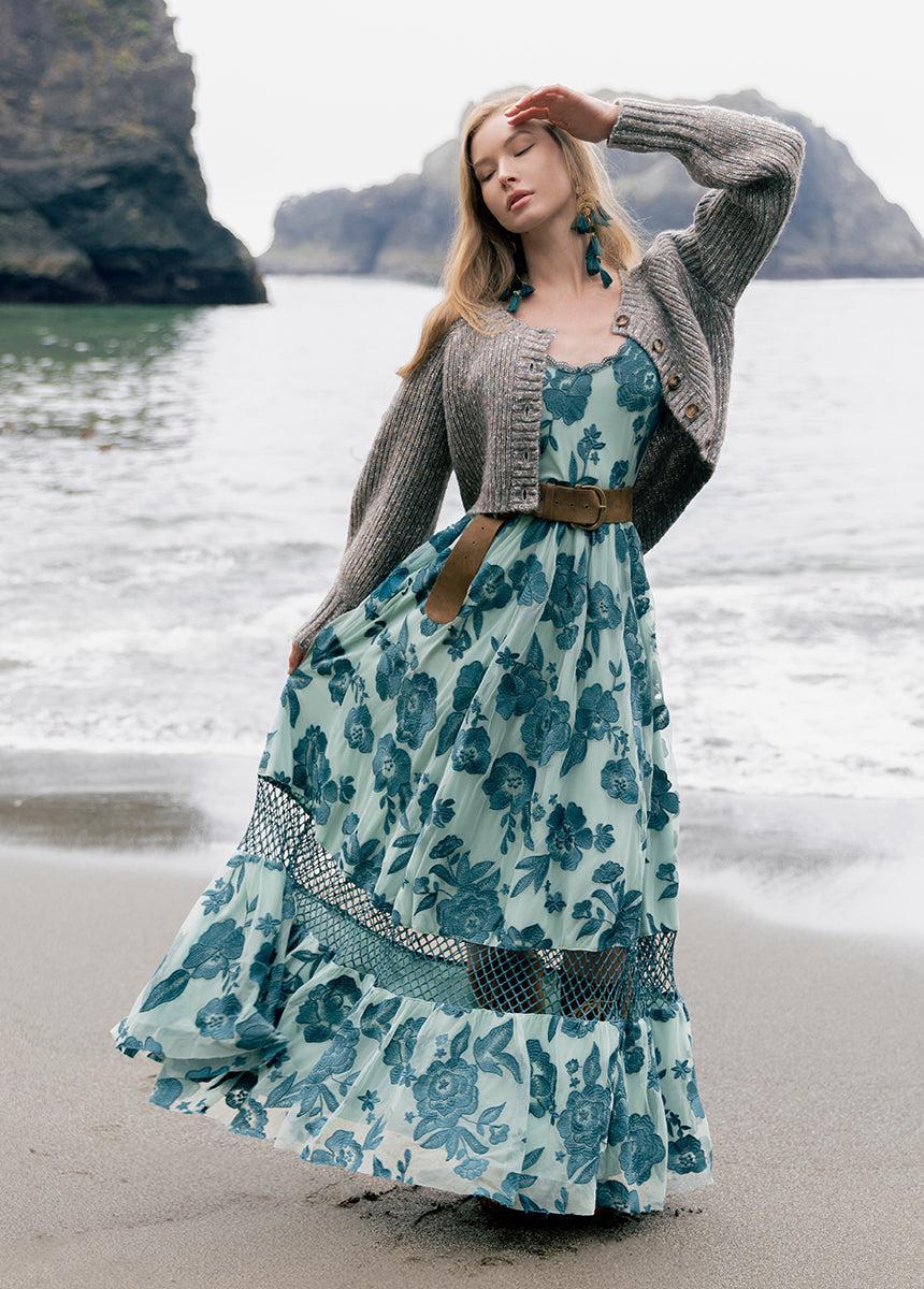 Paulina Dress in Peacock Female Product Image