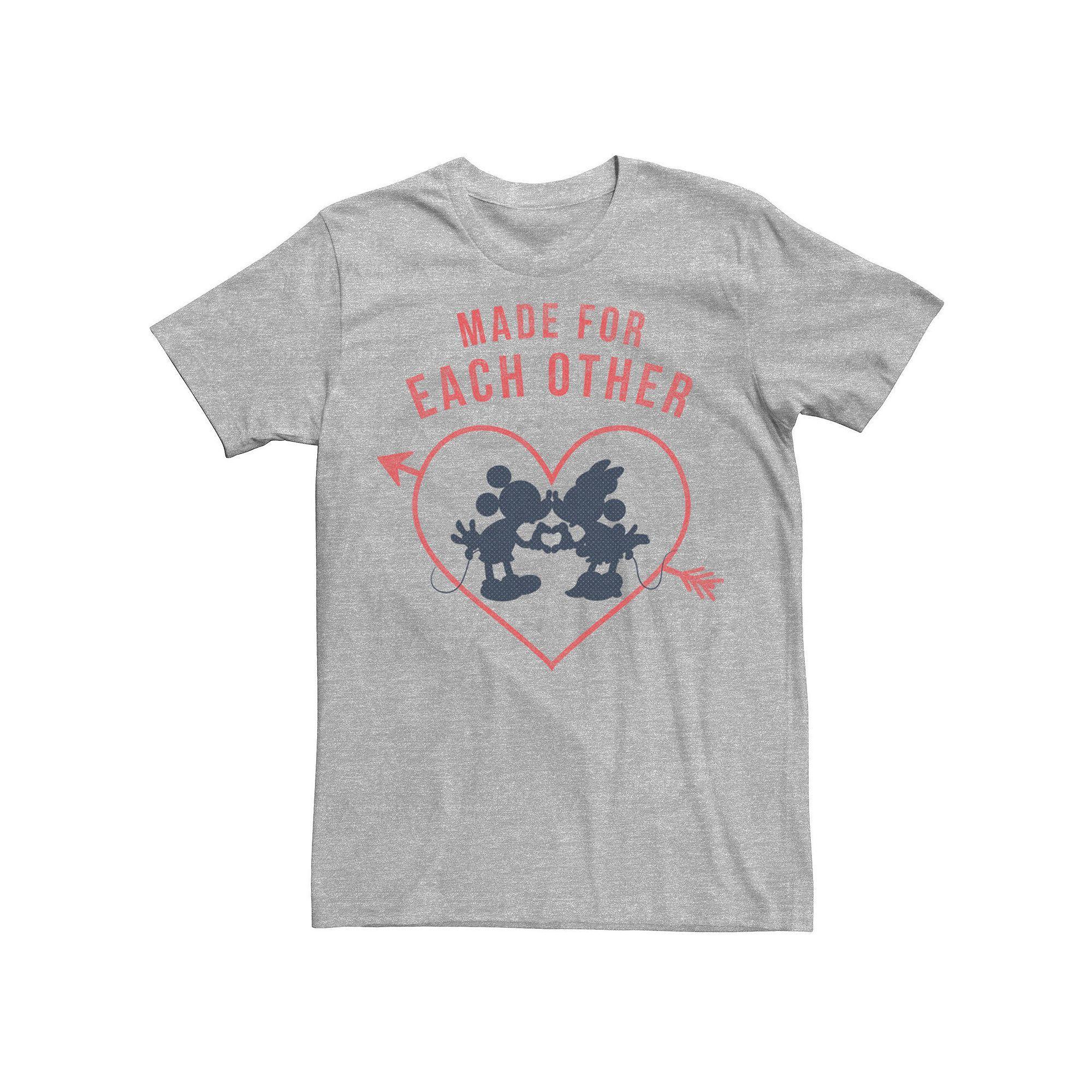 Disney's Mickey & Minnie Valentine's Day Heart Men's Tee,  Product Image