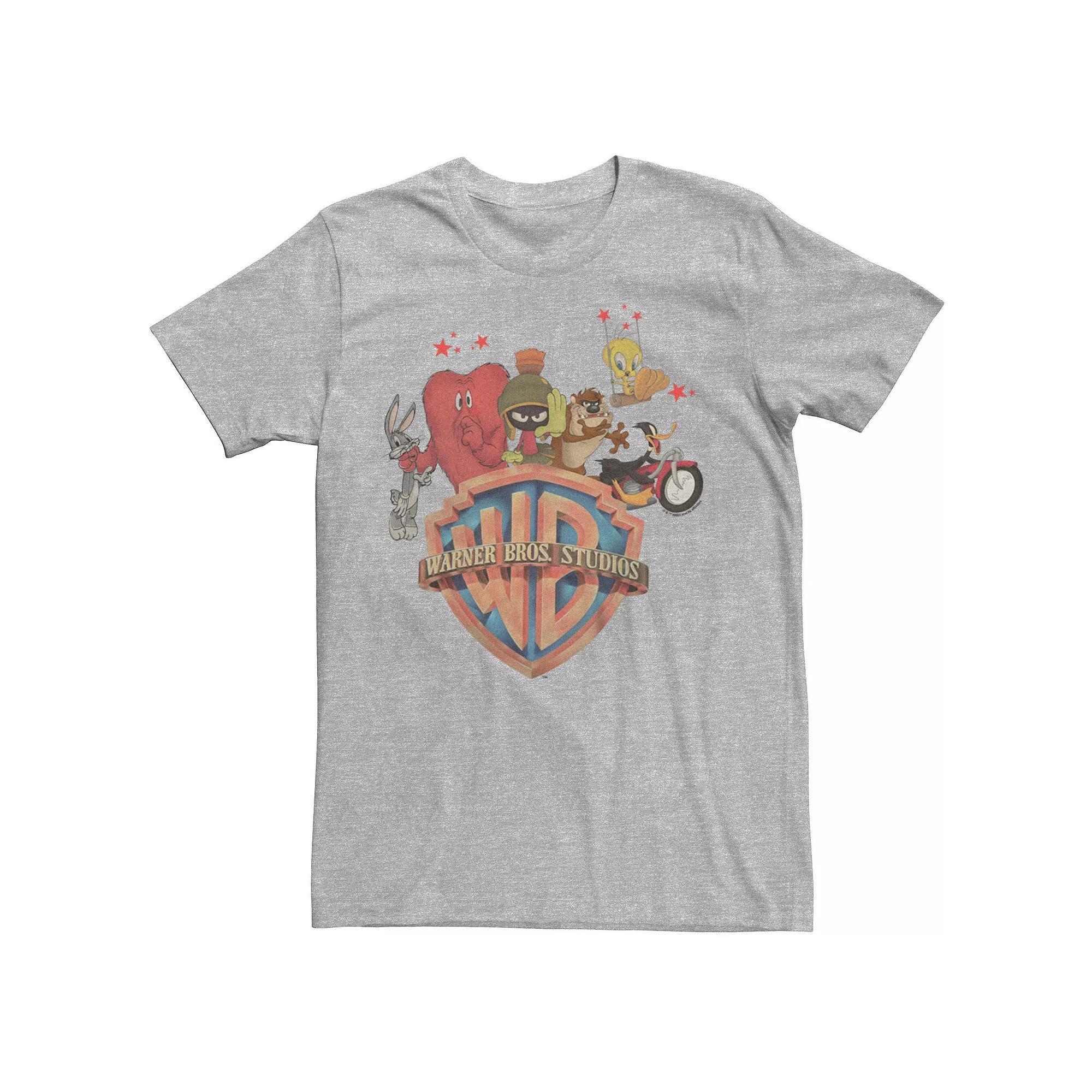 Men's Looney Tunes Vintage Style Draws Graphic Tee, Size: XXL, Athletic Grey Product Image