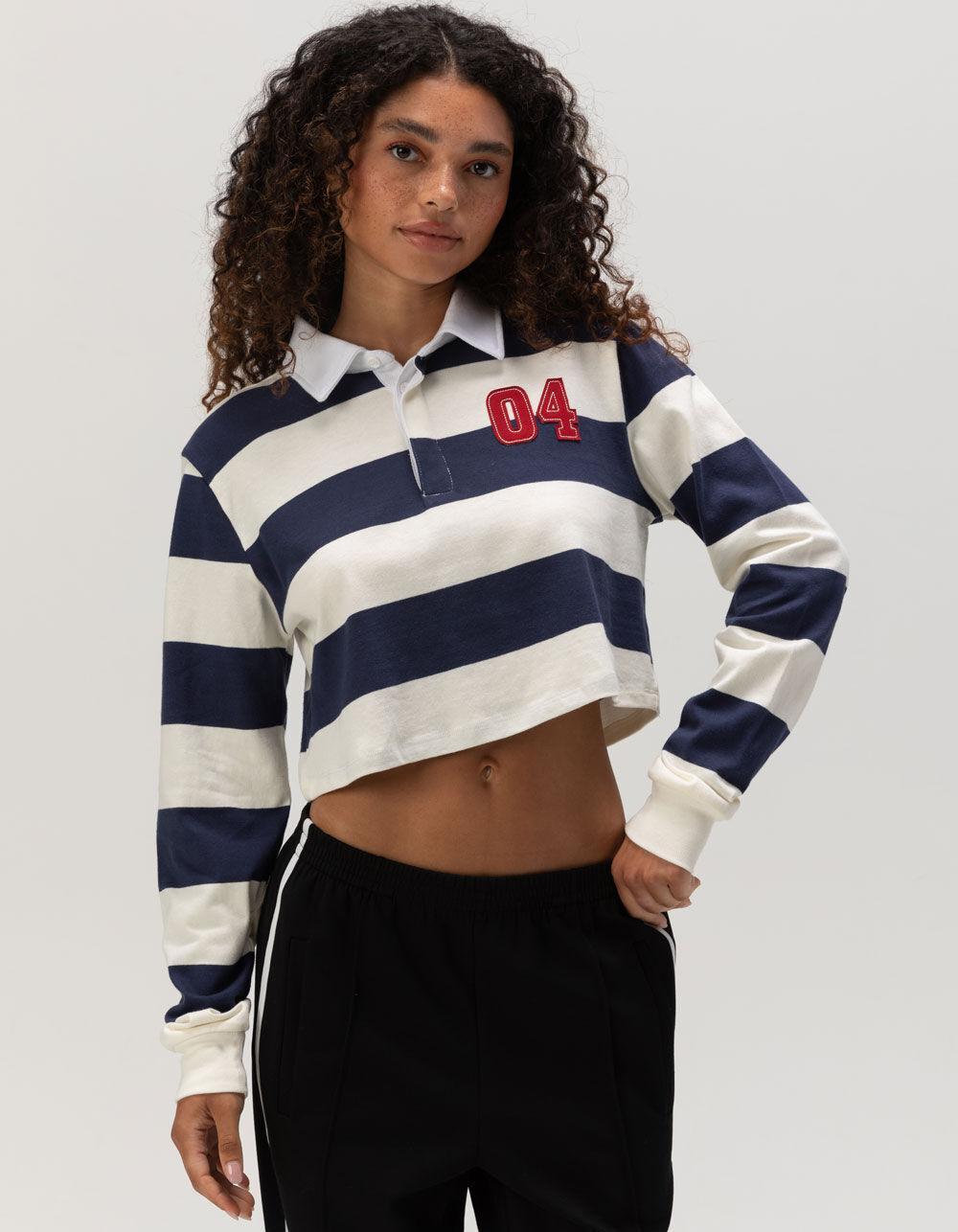 RSQ Womens 04 Long Sleeve Polo - NAVY Product Image