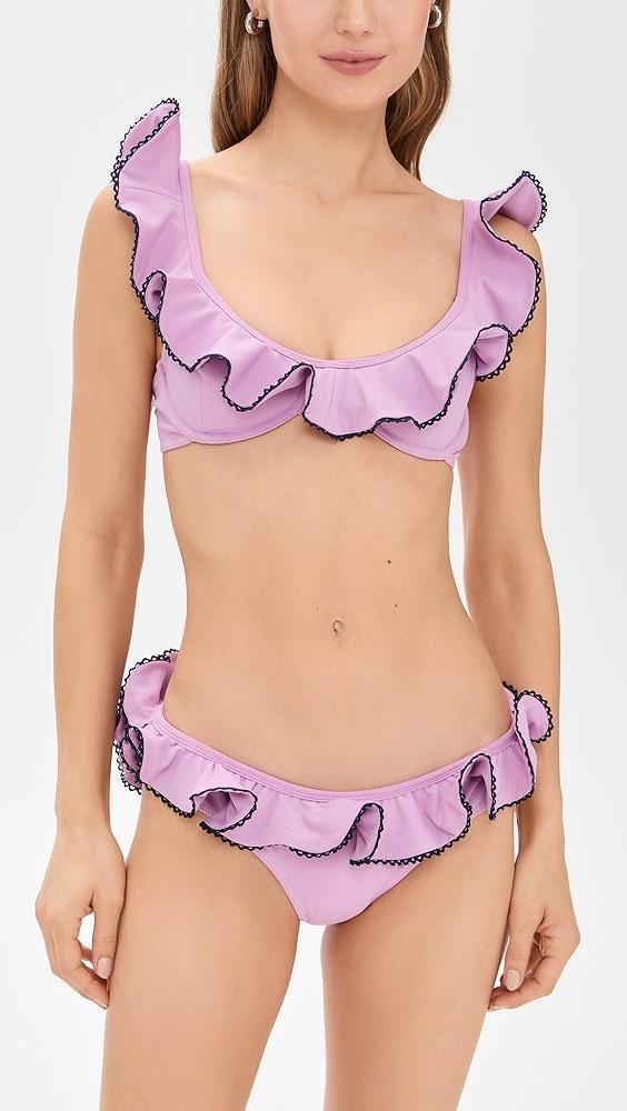 CAROLINE CONSTAS Lotus Bikini Bottoms | Shopbop Product Image