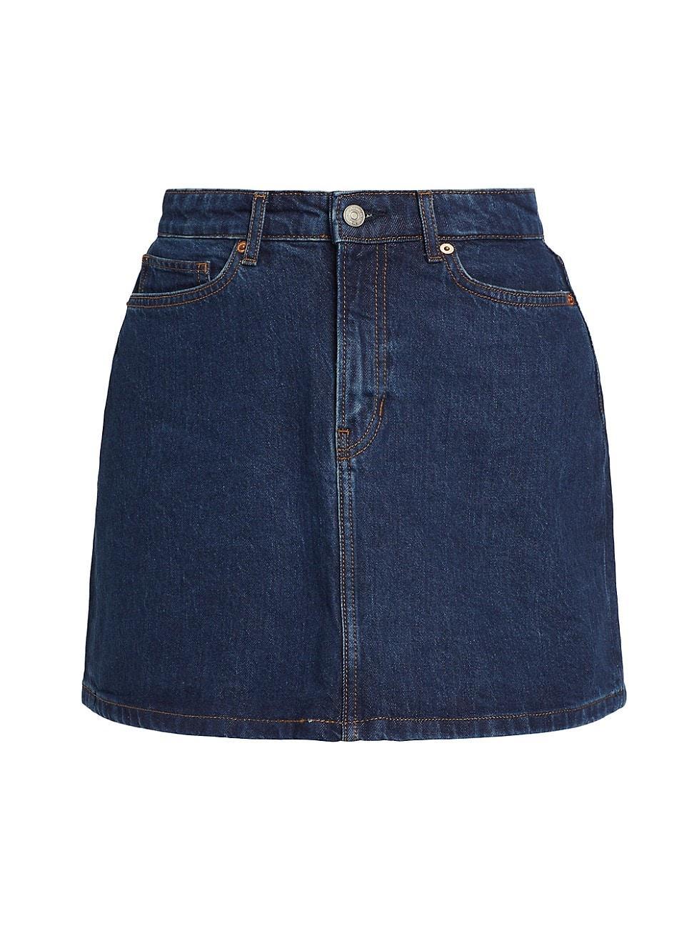 Womens Lydia Denim High-Rise Miniskirt Product Image