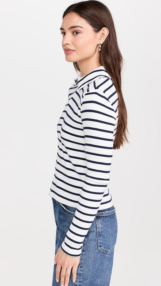 Madewell Grill Long Sleeve Zip Top | Shopbop Product Image