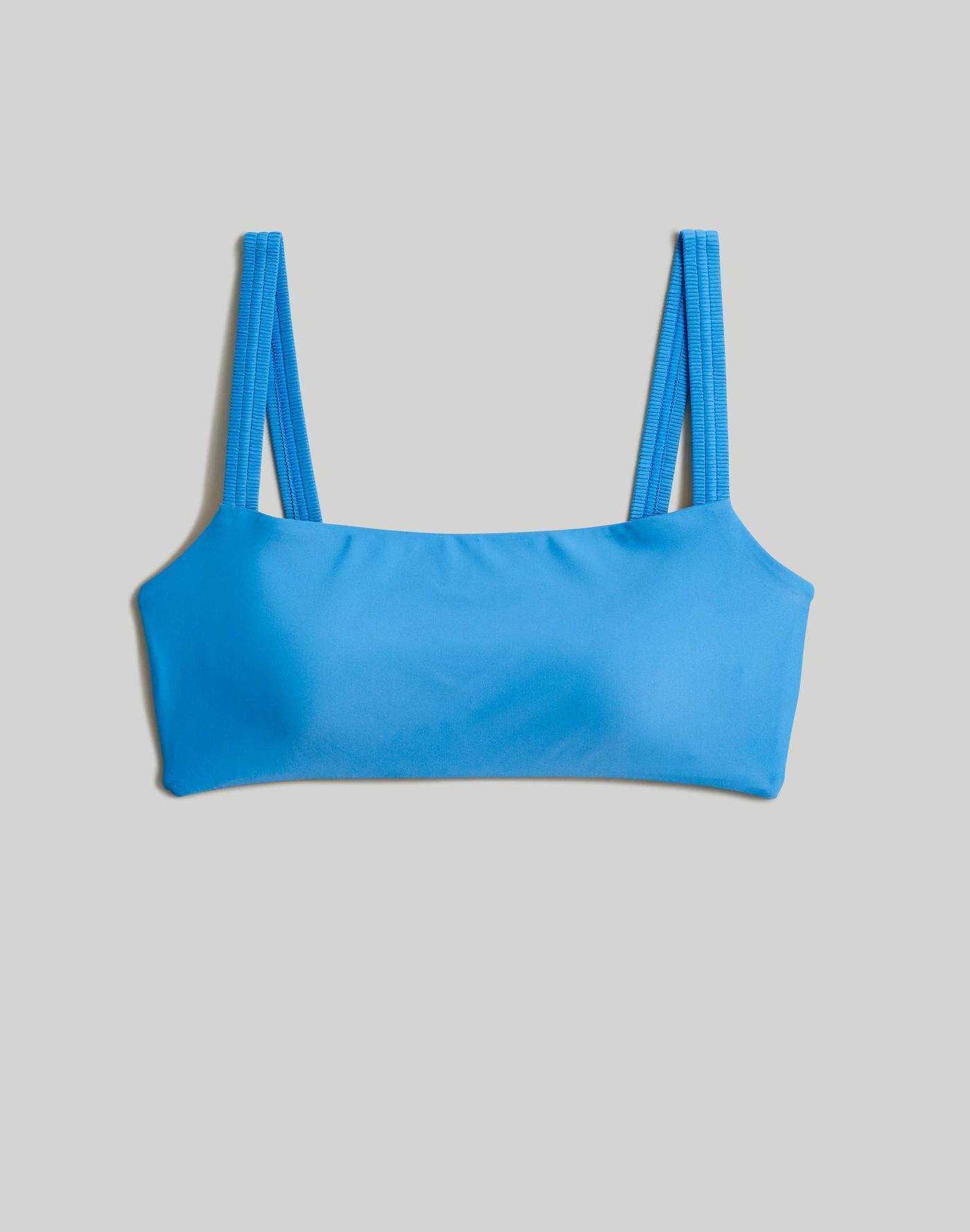 Scrunchy-Strap Square-Neck Bikini Top Product Image