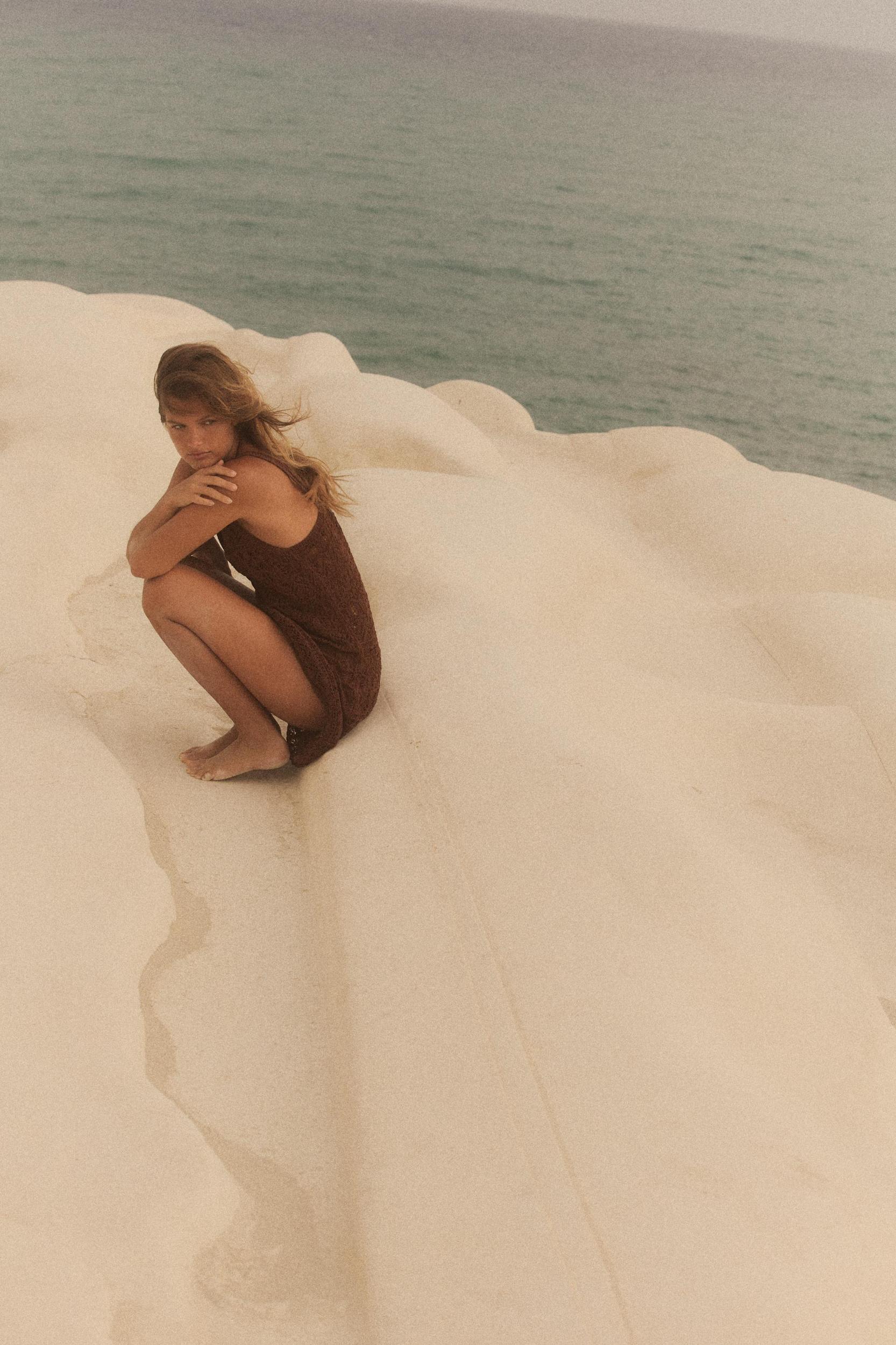 STRUCTURED KNIT MINI DRESS Product Image