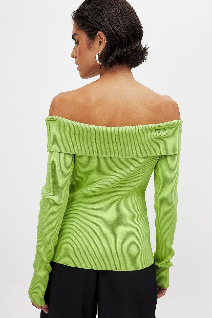Knitted Offshoulder Top Product Image