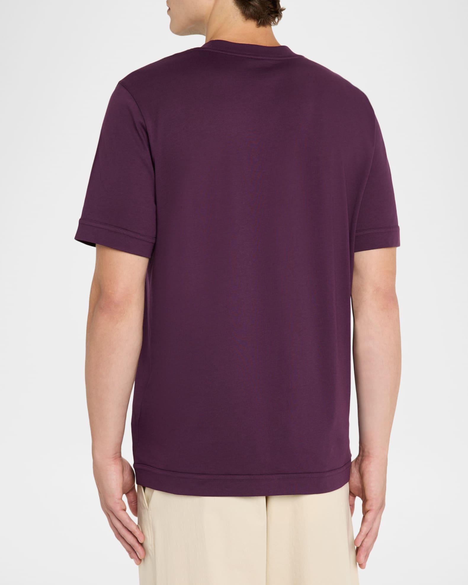 Men's Leather Logo Crewneck T-Shirt Product Image