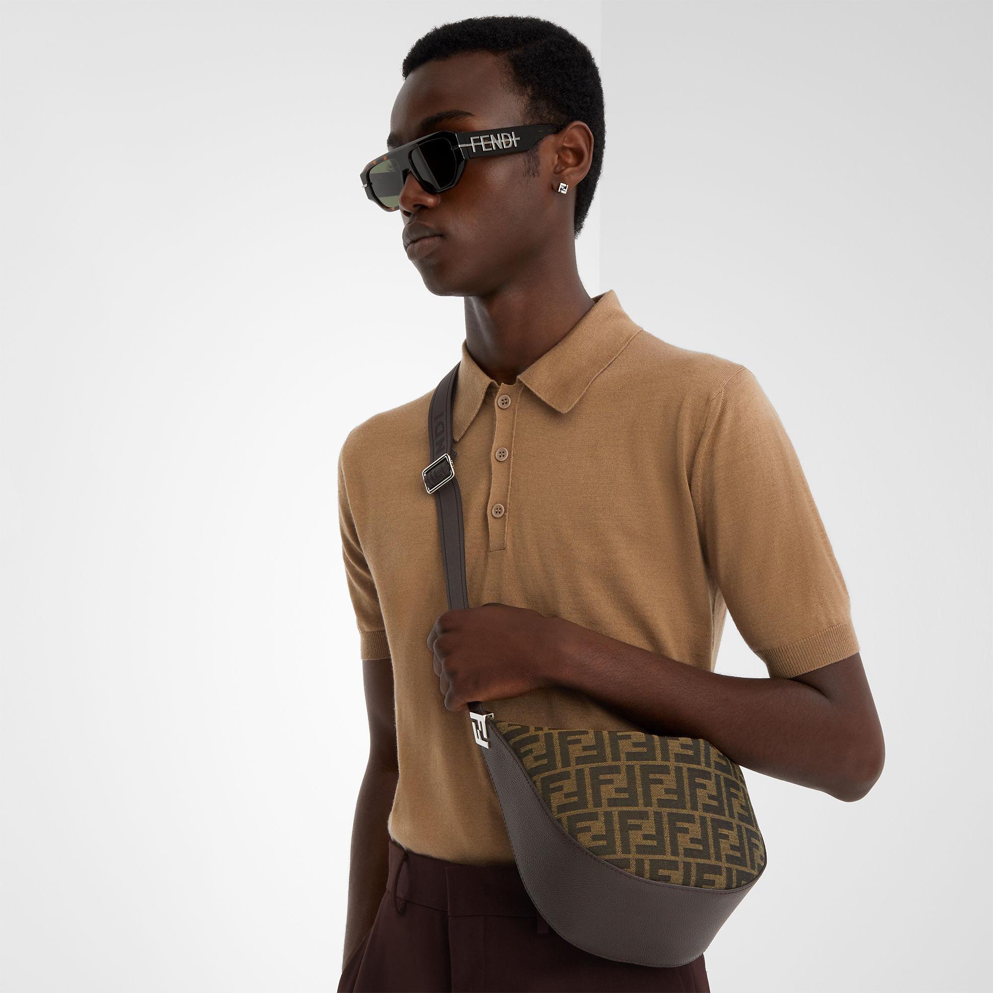 FF Jacquard Fendi Melon SmallBrown FF jacquard bag Product Image