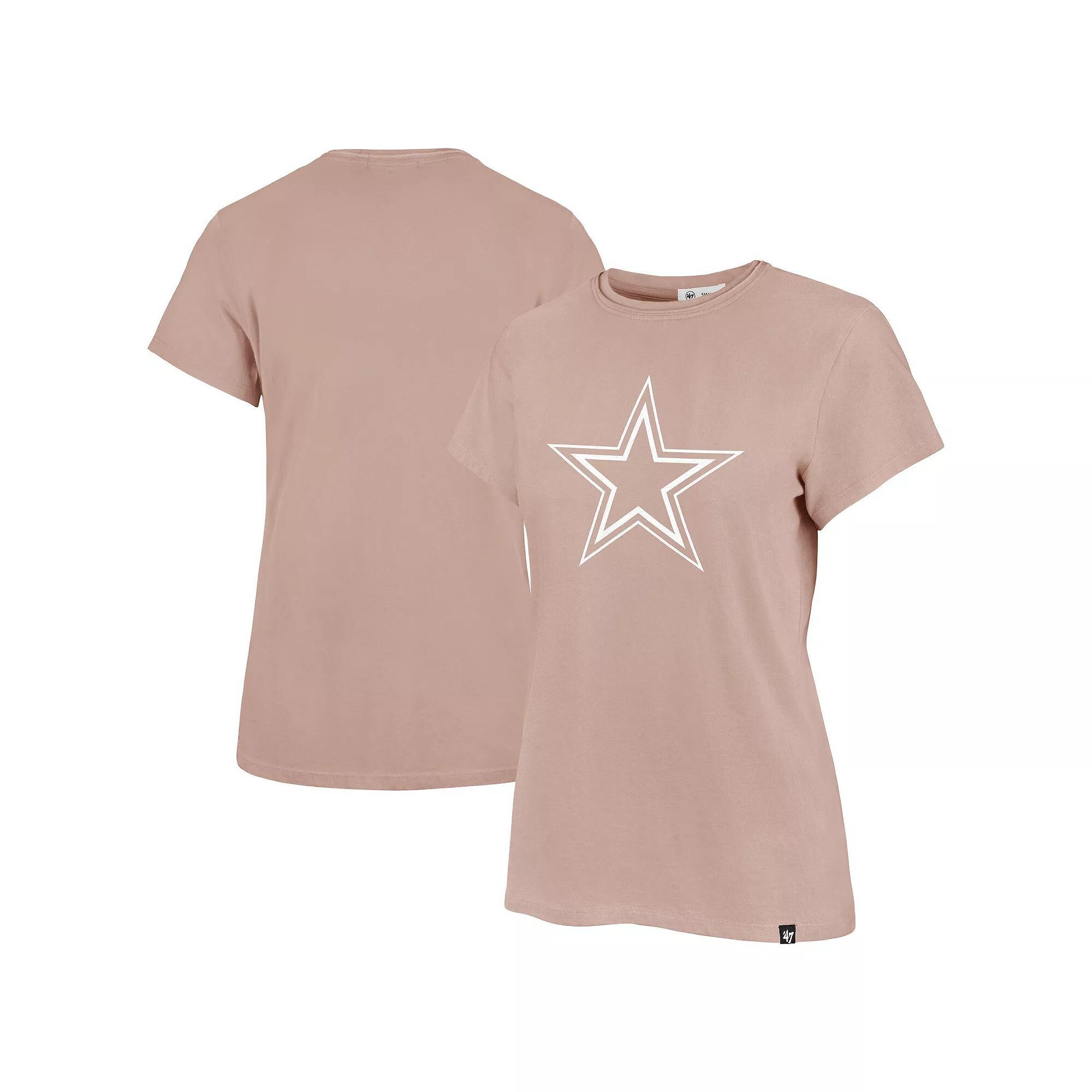 Women's '47 Light Pink Dallas Cowboys Premier Frankie T-Shirt,  Product Image