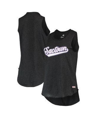 Womens Sportiqe Black Sacramento Kings Sactown Janie Tri-Blend Tank Top Product Image