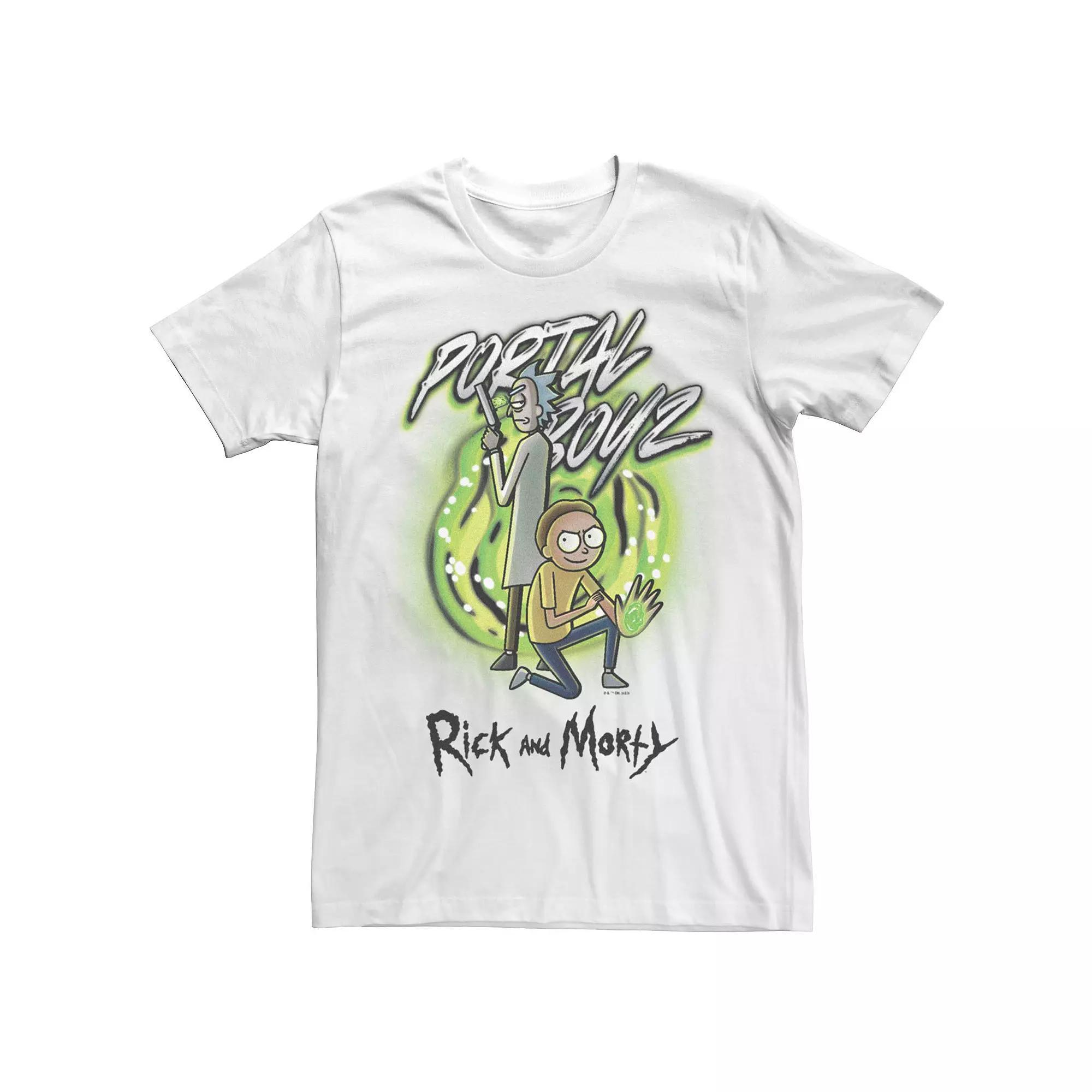 Men's Rick And Morty Portal Boyz Graphic Tee,  Product Image