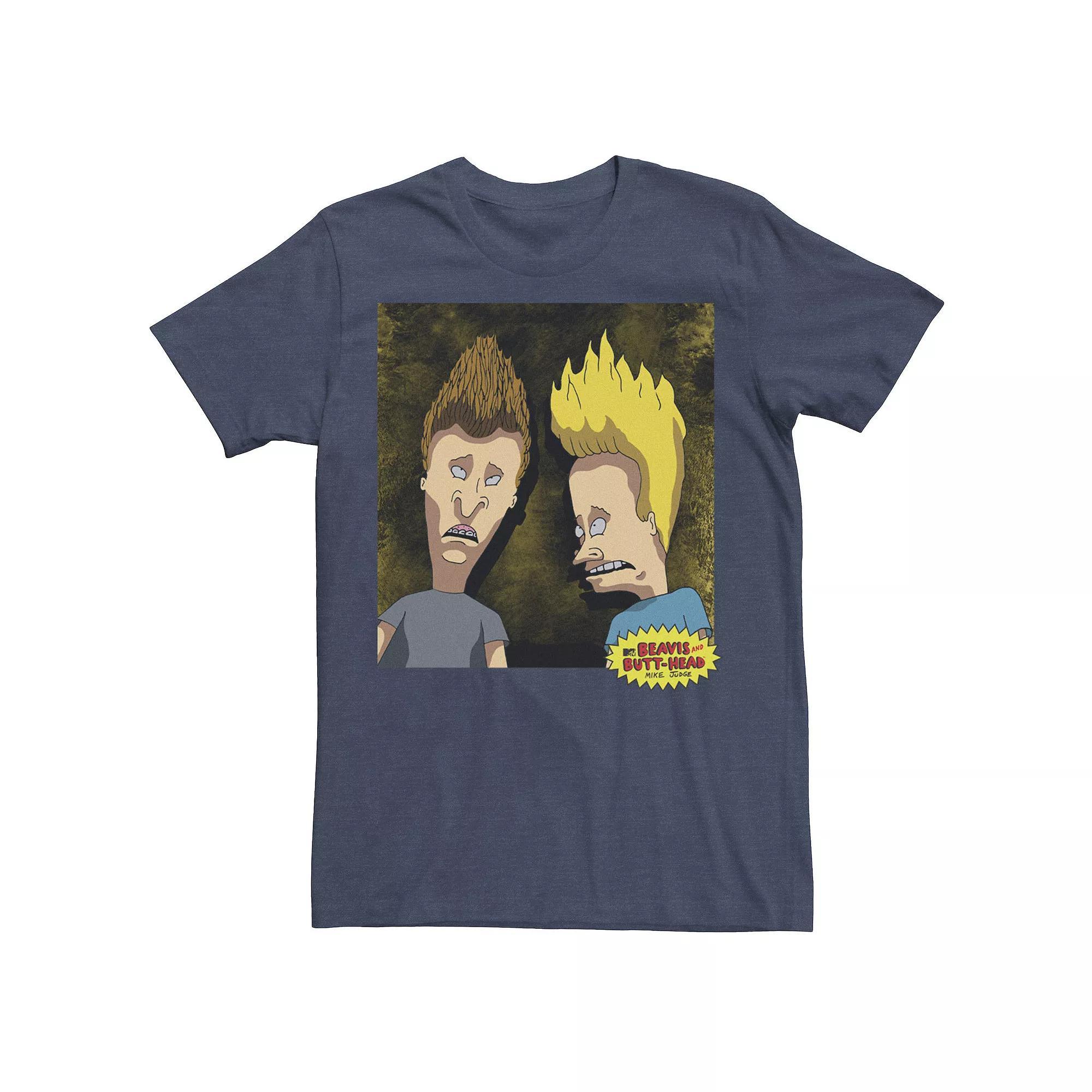 Men's Beavis and Butt-Head Detailed Portrait Graphic Tee,  Product Image