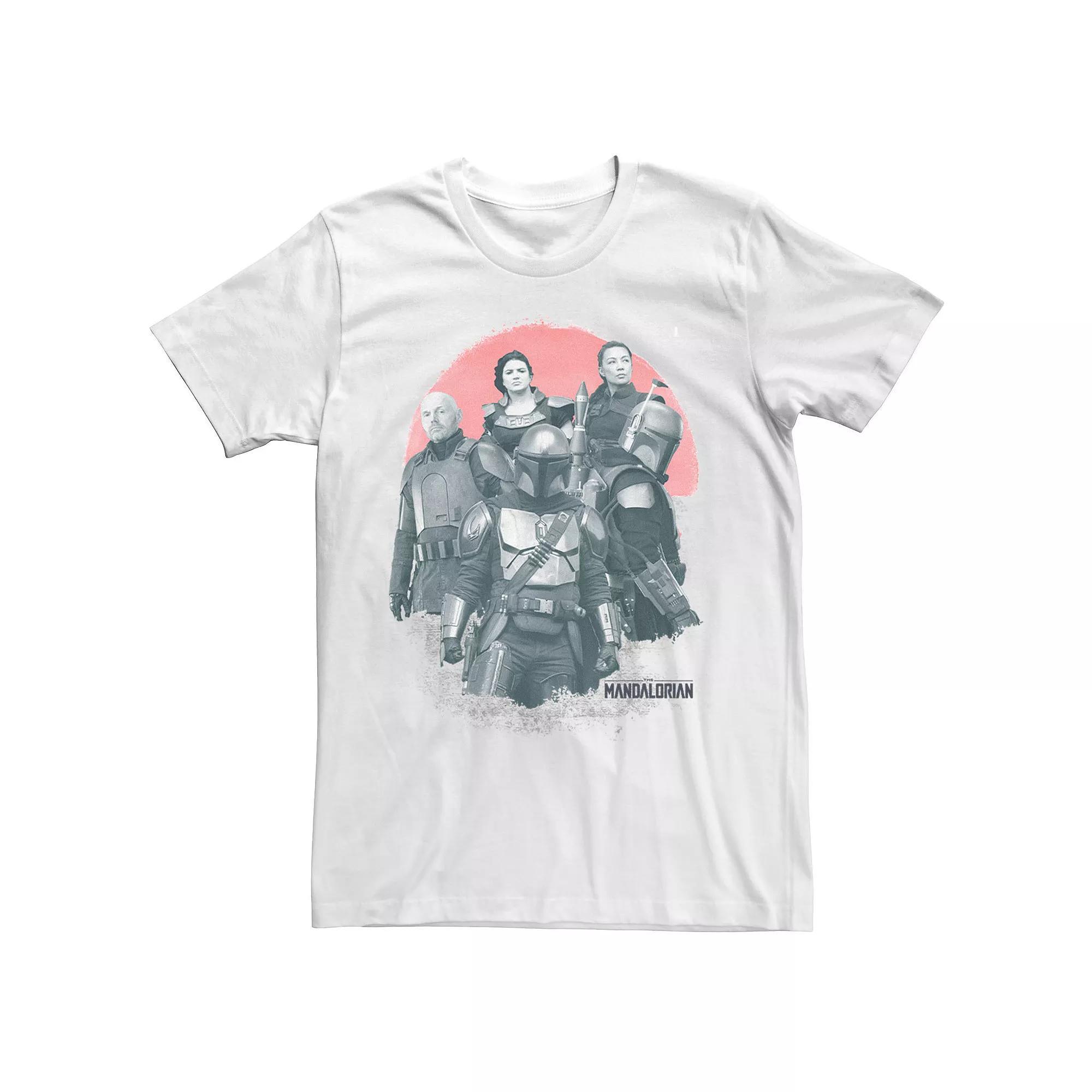 Men's Star Wars: The Mandalorian Group Shot Red Sun R15 Tee,  Product Image
