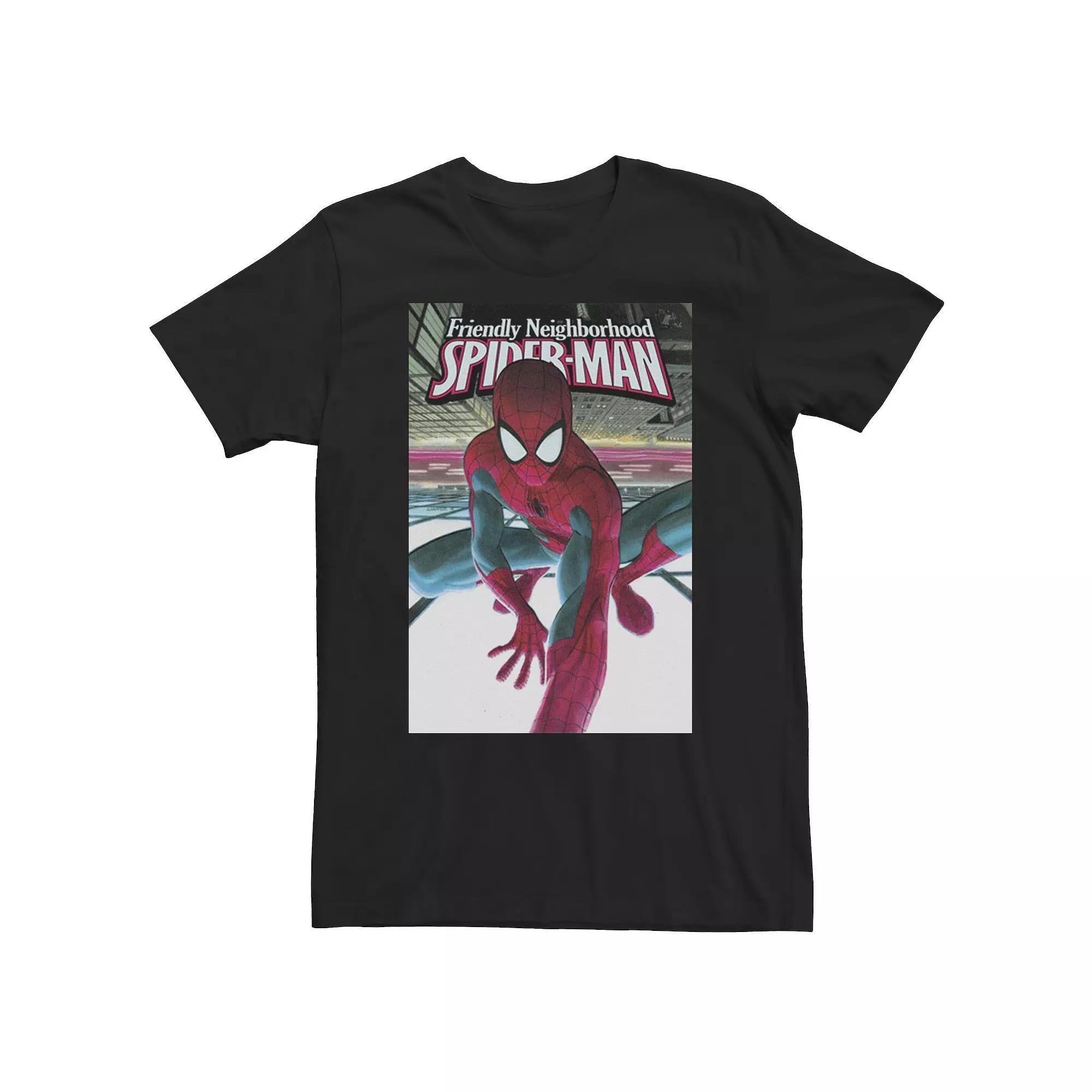 Big & Tall Marvel Comixology Friendly Neighborhood Spider-Man Comic Tee, Men's,  Product Image