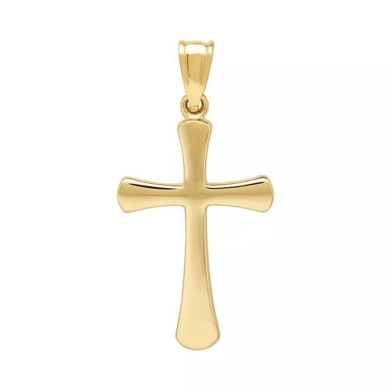 Everlasting Gold 10k Gold Cross Pendant, Womens, Yellow Product Image