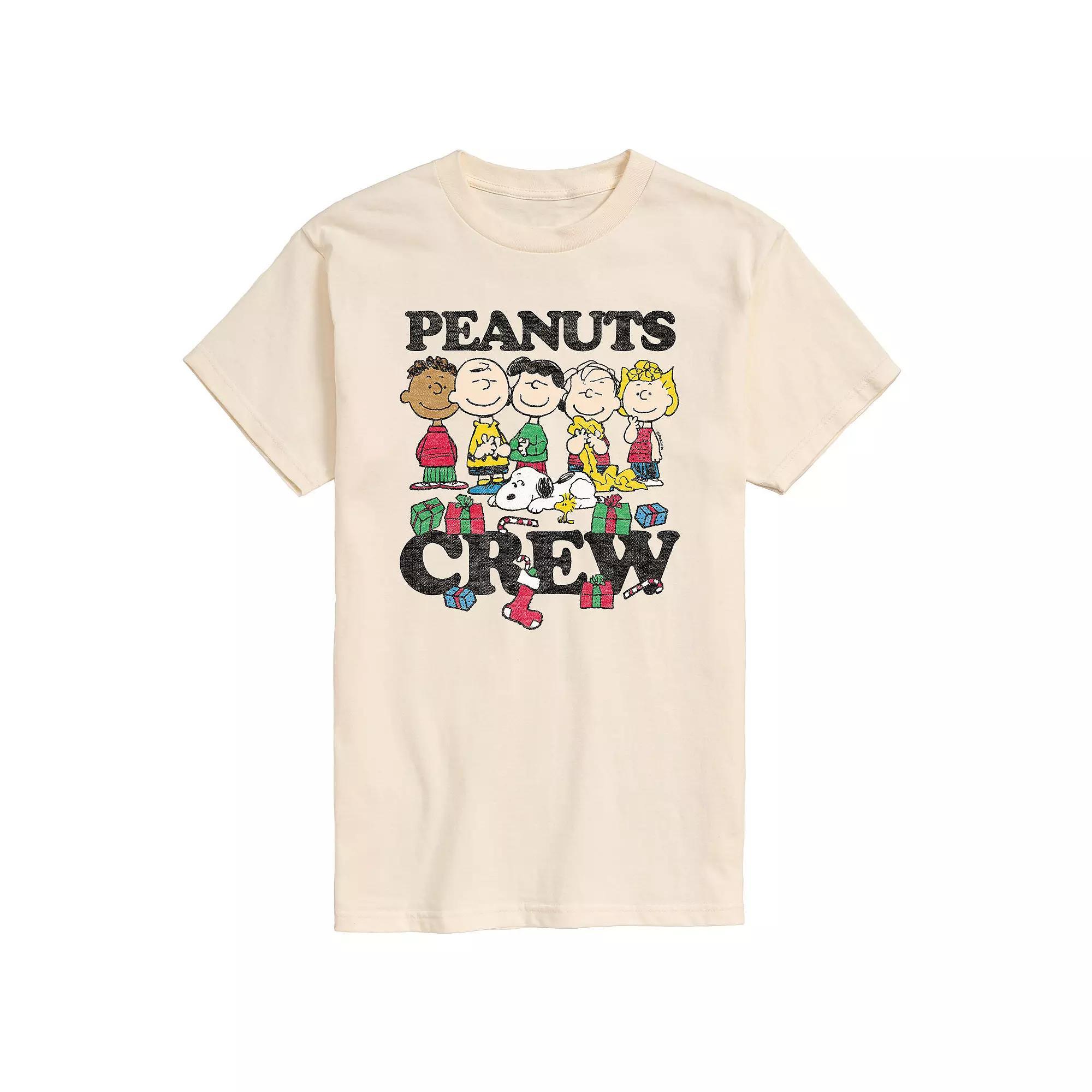 Men's Peanuts Crew Tee, Size: Medium, White Product Image