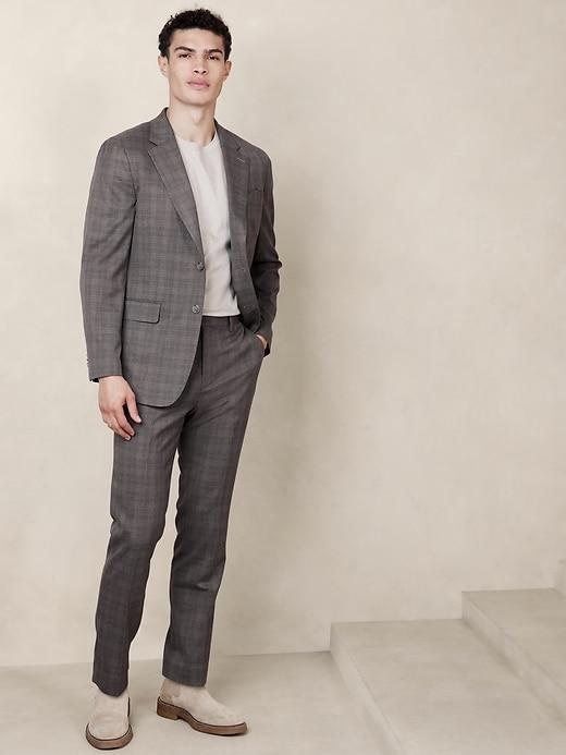 Tailored-Fit Glen Plaid Suit Jacket Product Image