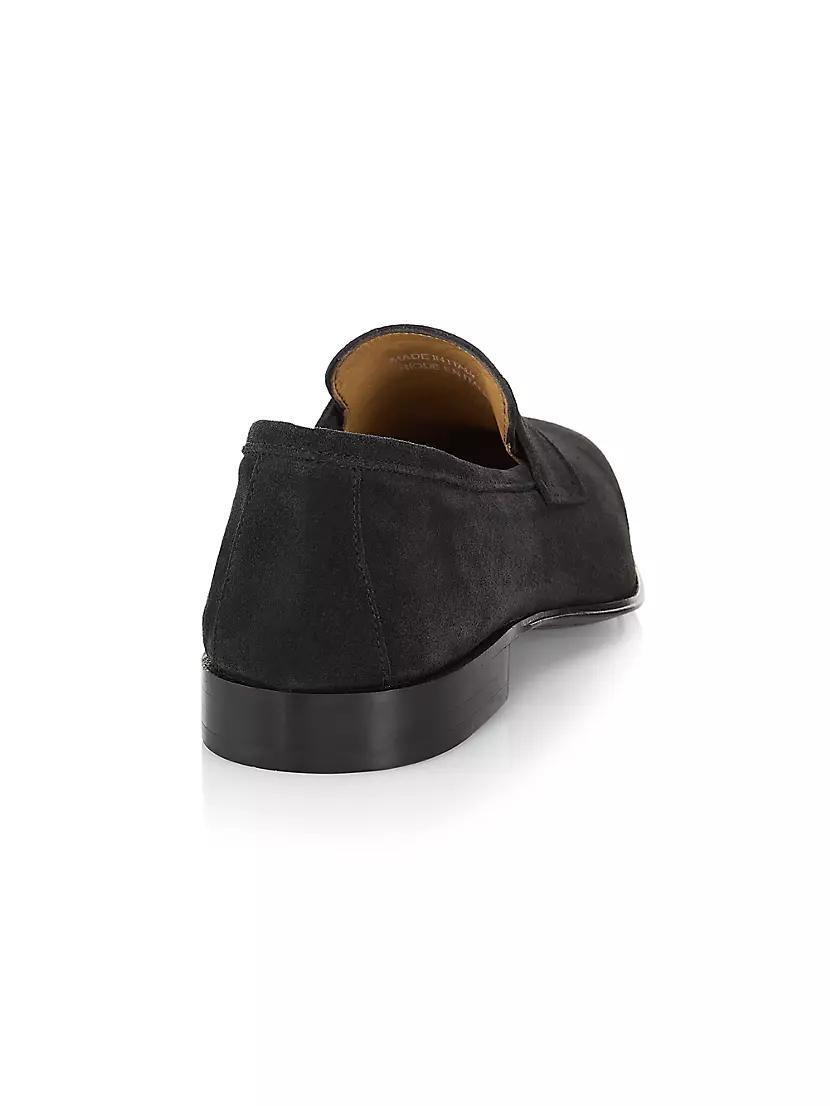 COLLECTION Suede Penny Loafers Product Image