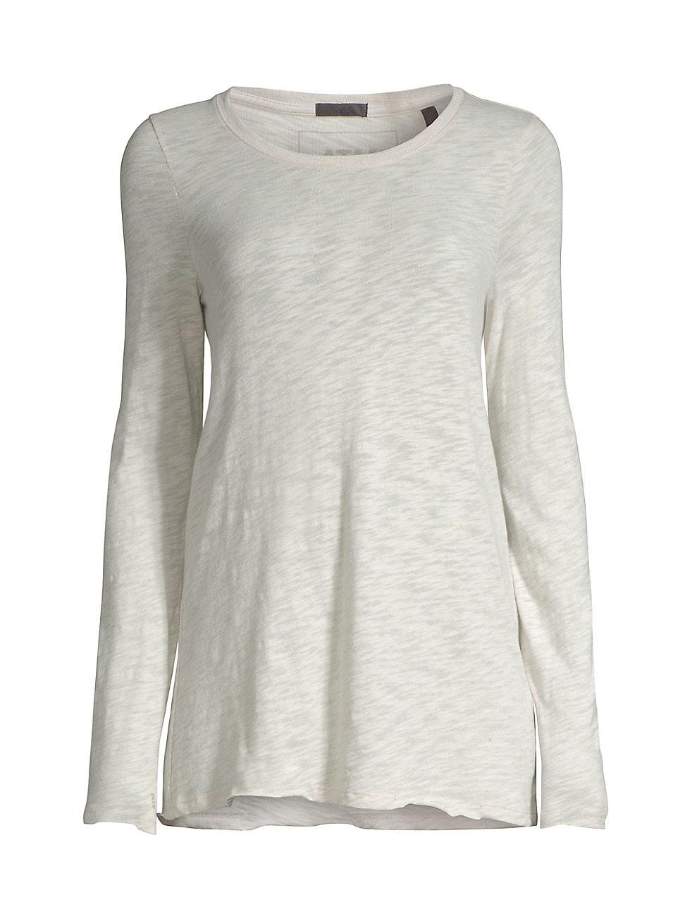 Womens Destroyed Wash Long-Sleeve Slub Jersey Tee Product Image