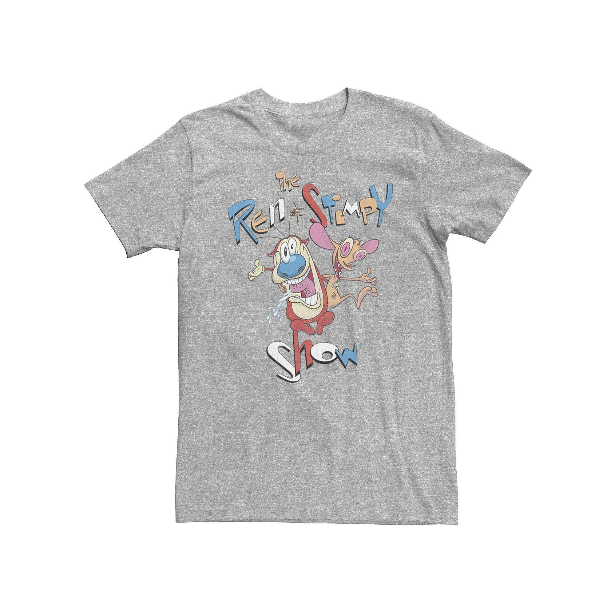Big & Tall Nickelodeon Ren And Stimpy Vintage Title Poster Tee, Men's,  Product Image