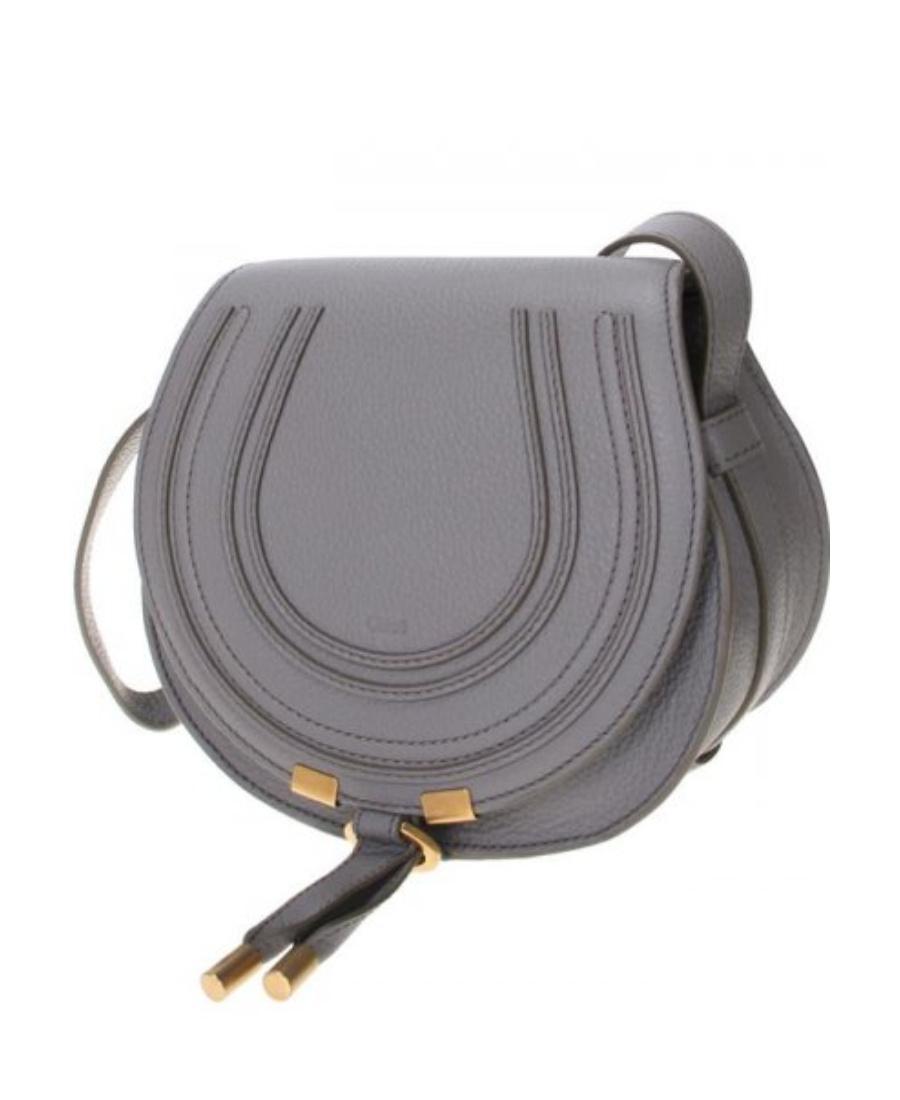 CHLOÉ Mini Marcie Crossbody Bag In Gray Product Image