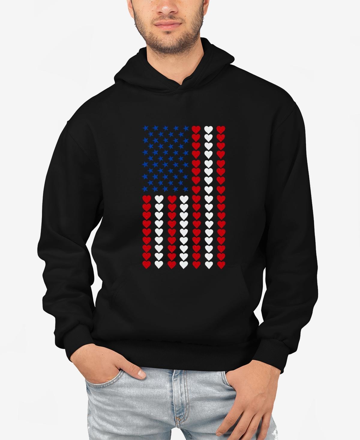 La Pop Art Heart Flag - Mens Word Art Hooded Sweatshirt Product Image