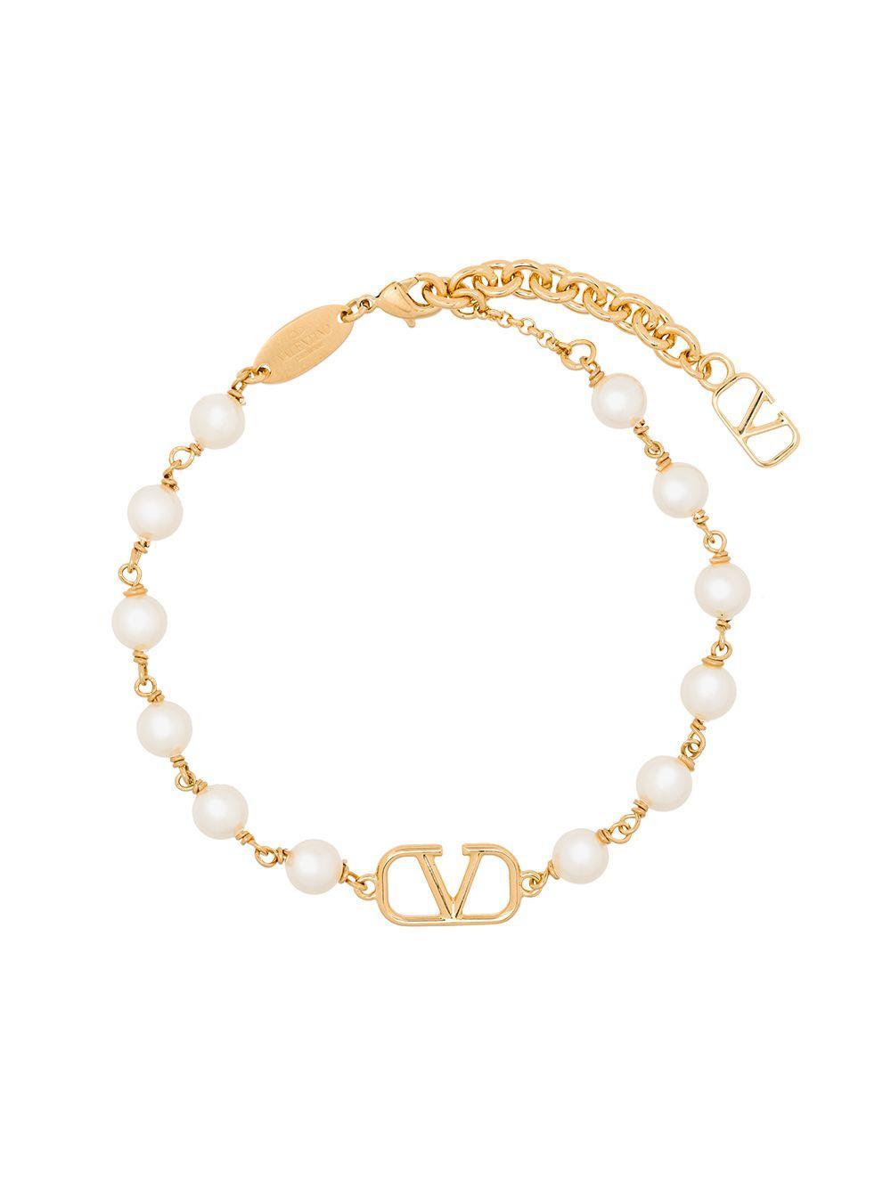 VLogo Signature pearl bracelet Product Image