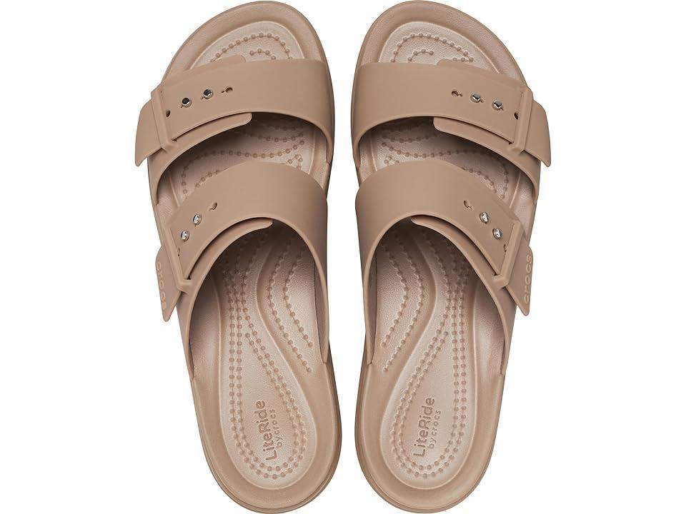 Crocs Womens Brooklyn Buckle Low Wedge Sandal Product Image