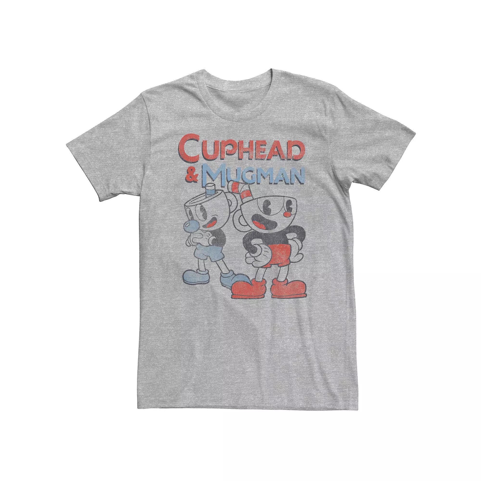 Big & Tall Cuphead And Mugman Dynamic Duo Vintage Tee, Men's,  Product Image