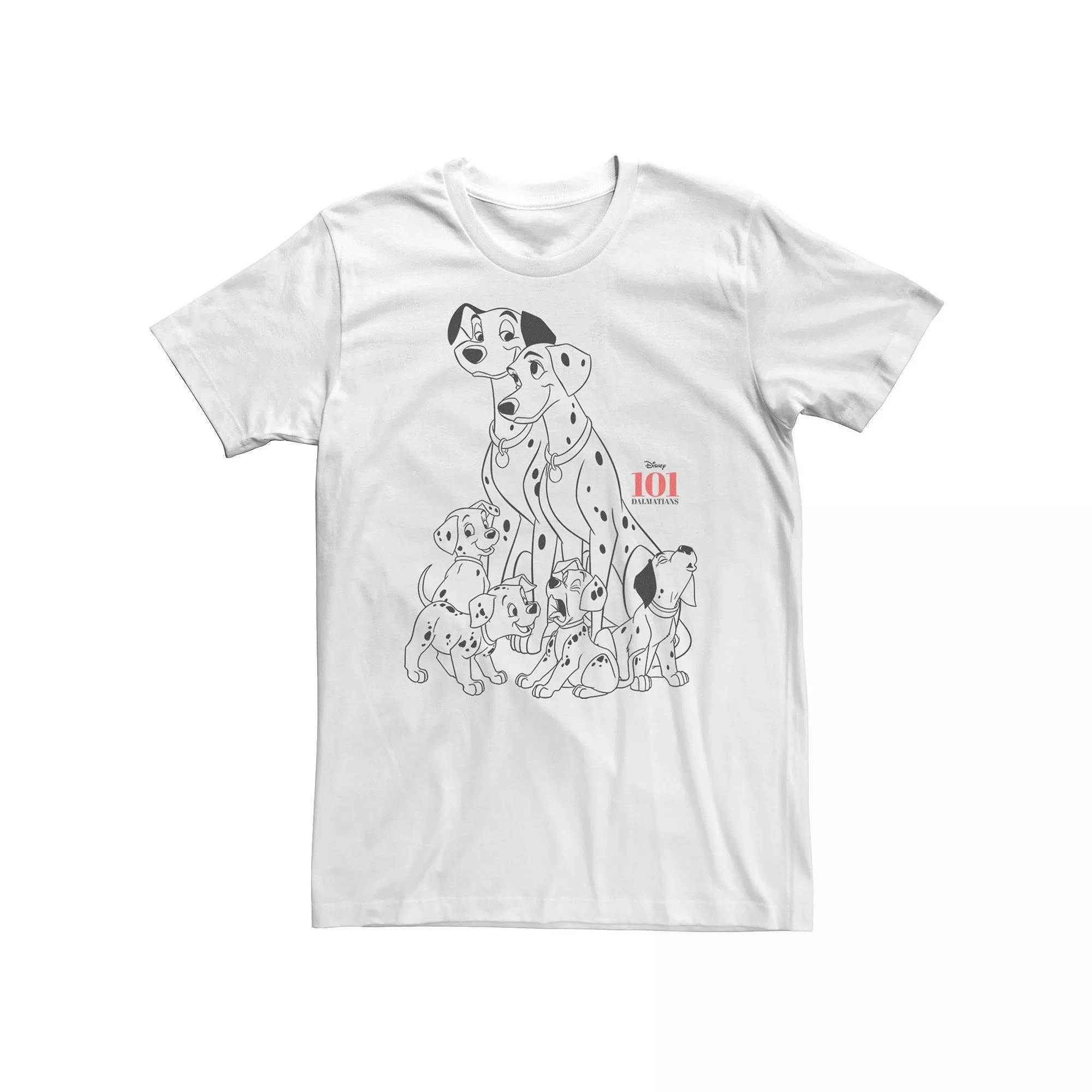 Big & Tall Disney 101 Dalmatians Family Group Shot Tee, Men's,  Product Image