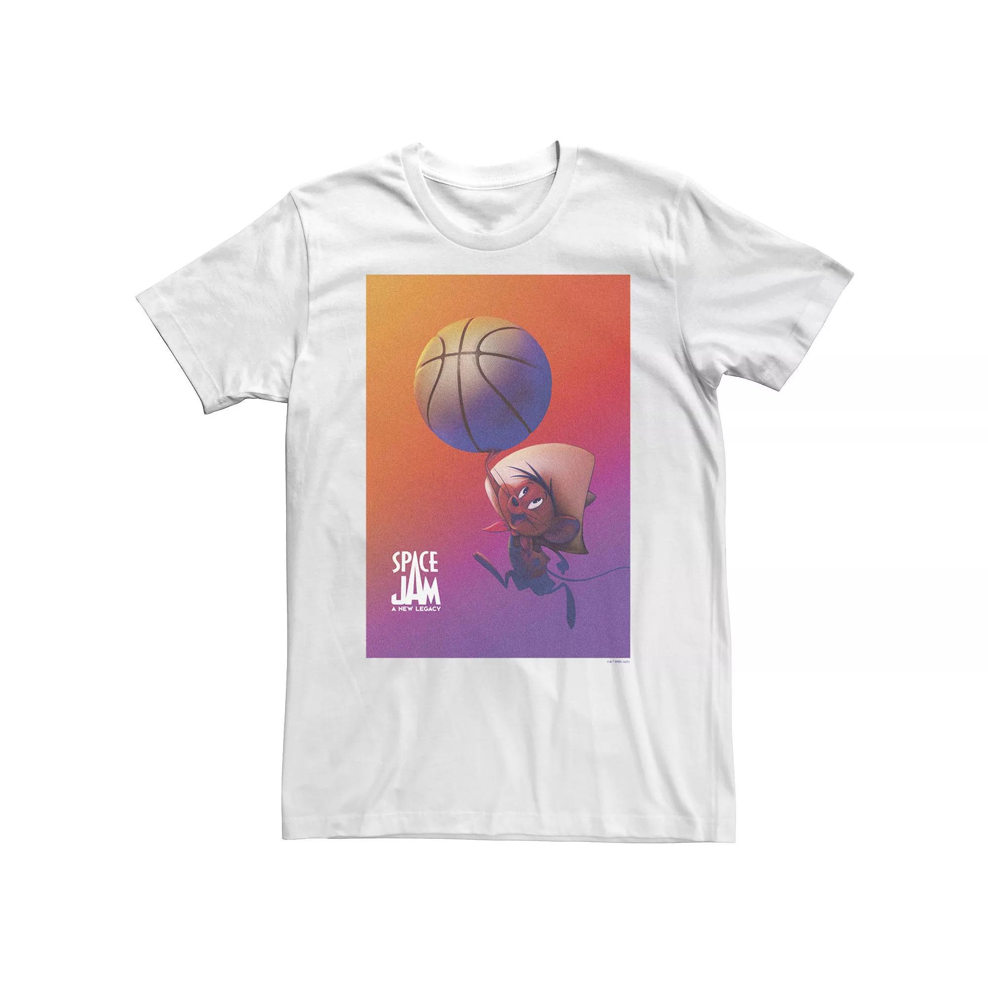 Big & Tall Space Jam: A New Legacy Speedy Gonzales Basketball Poster Tee, Men's,  Product Image