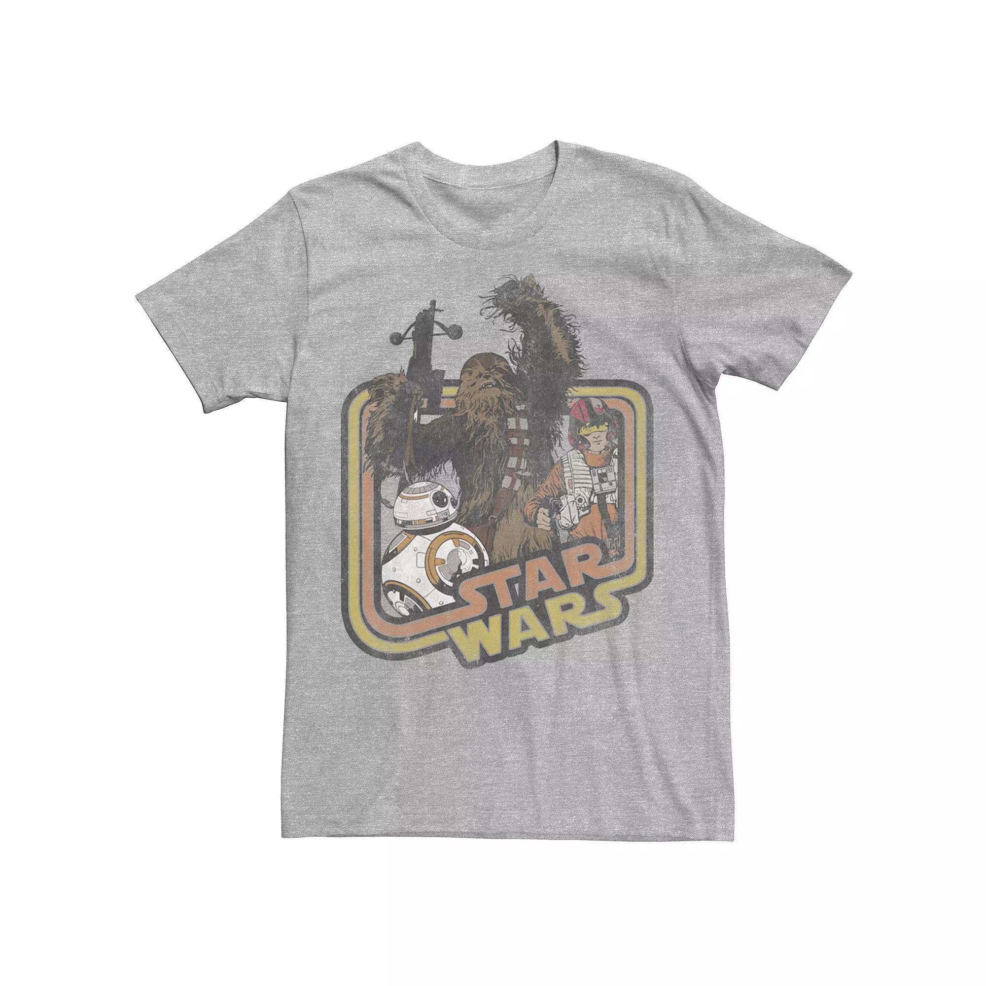 Men's Star Wars Chewbacca And BB-8 Tee,  Product Image