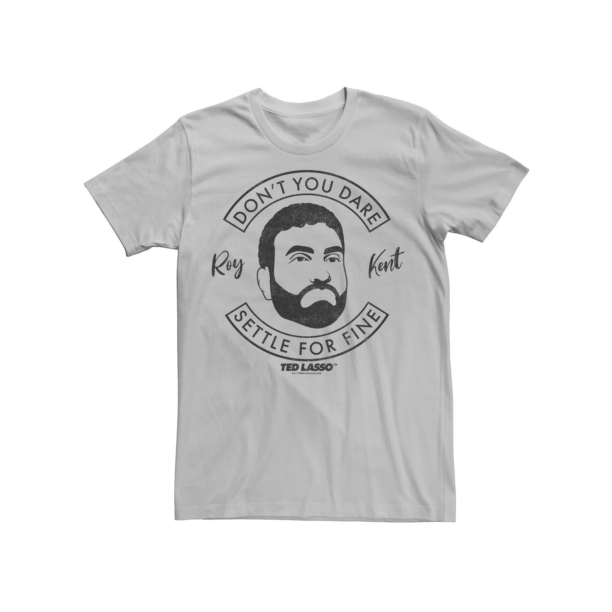 Men's Ted Lasso Roy Kent Don't You Dare Settle for Fine Circle Graphic Tee,  Product Image