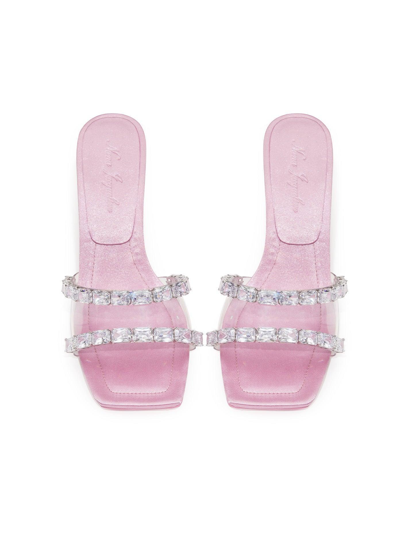 Cassandra Diamond Heels (Pink) (Final Sale) Product Image