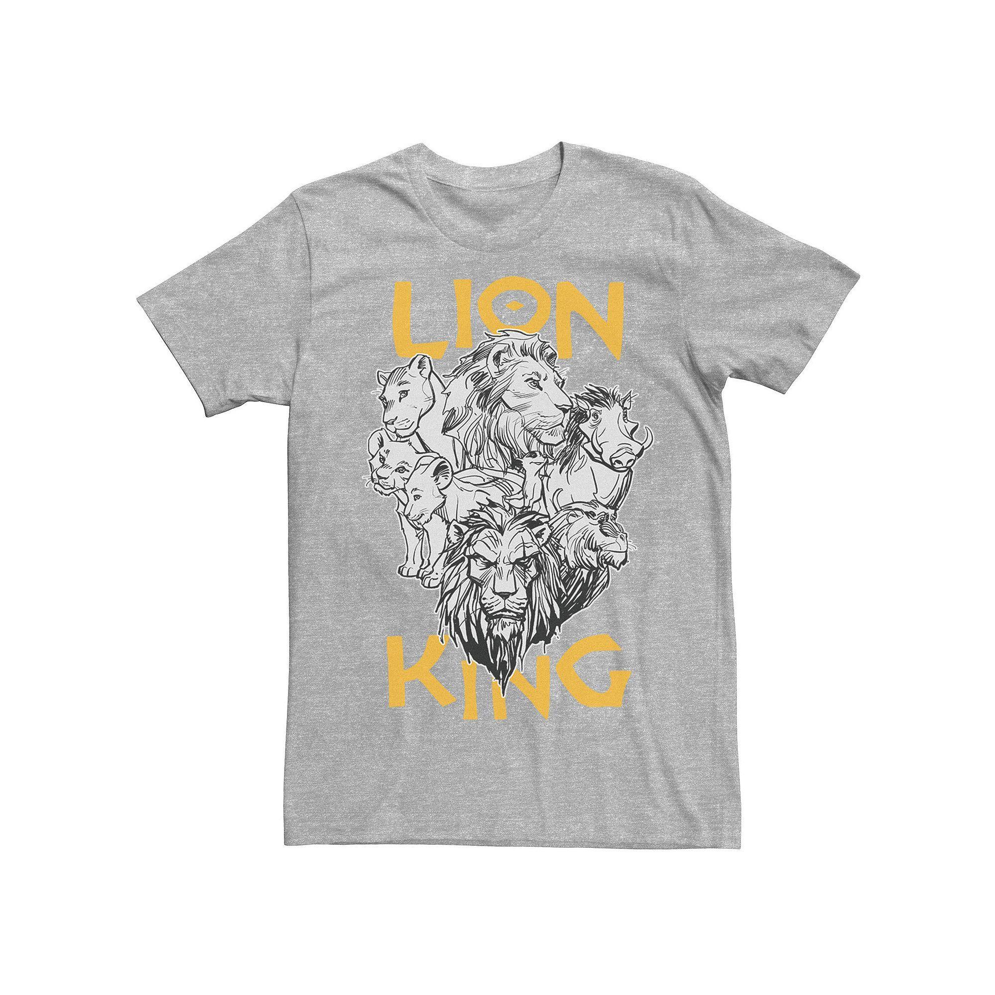 Disney's The Lion King Live Action Men's Stacked Group Shot Portrait Tee,  Product Image