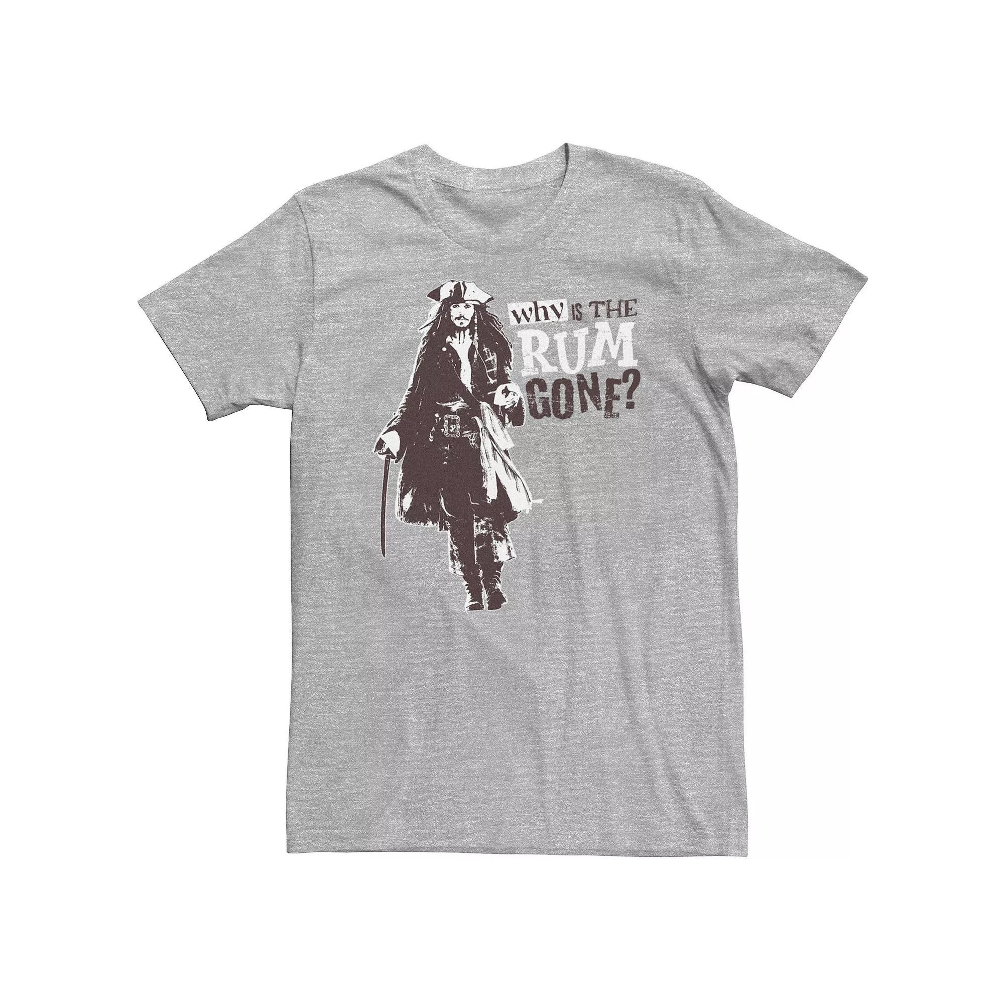 Big & Tall Pirates Of The Caribbean Jack Sparrow Why's The Rum Gone Tee, Men's,  Product Image