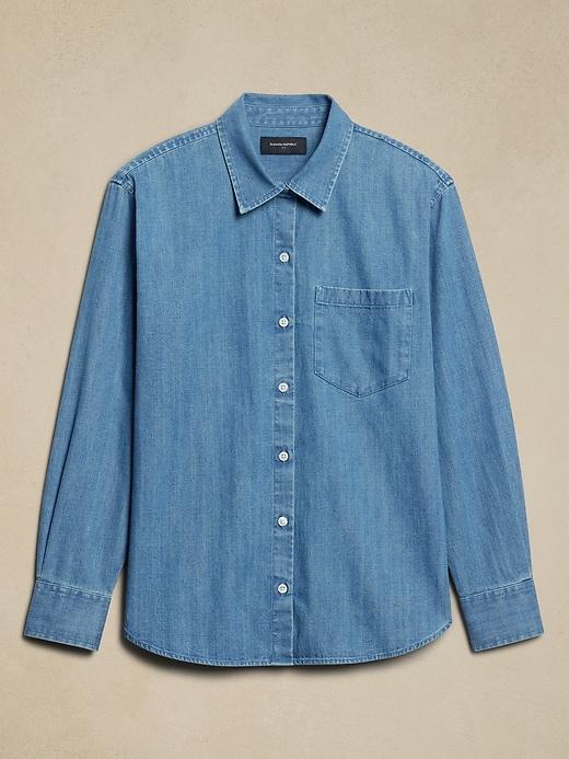 Classic Linen-Blend Shirt Product Image