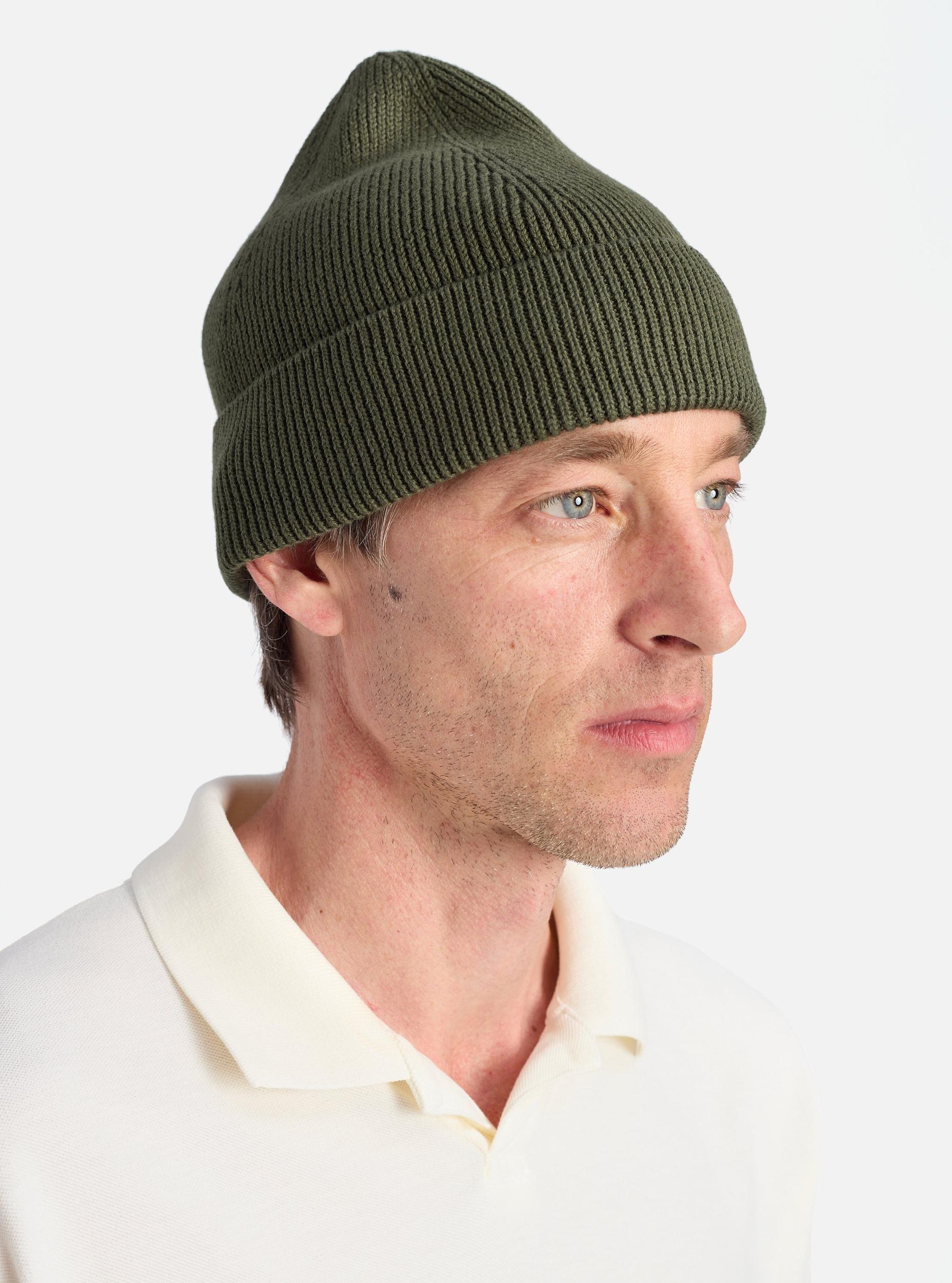 Olive Cotton Rib Watch Cap Product Image