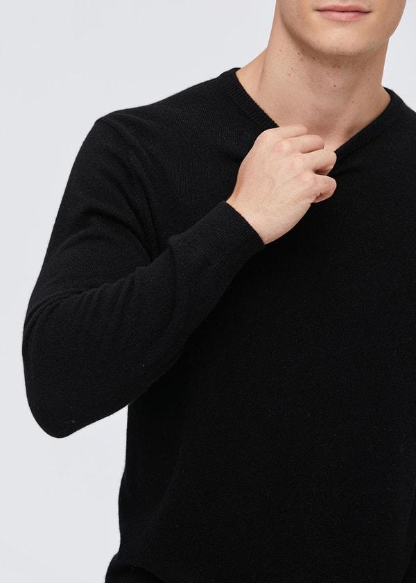 Crew Neck  Classic  Soft Cashmere Sweater For Men Product Image