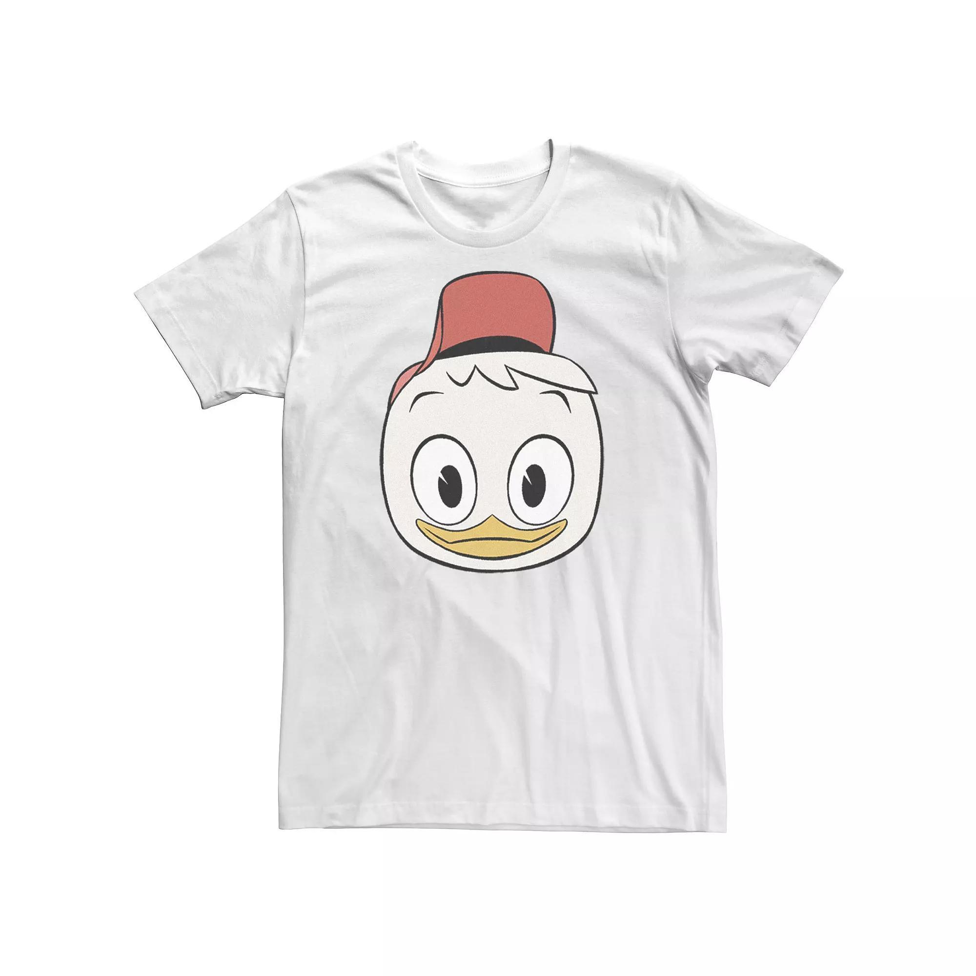Big & Tall Disney DuckTales Huey Big Face Tee, Men's, Size: 5XL, White Product Image