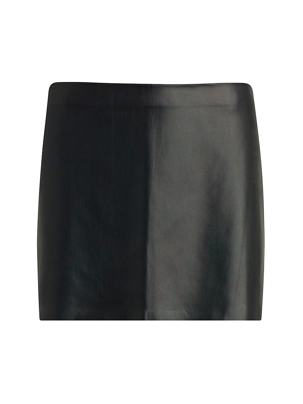 Womens Faux Leather Pencil Miniskirt Product Image