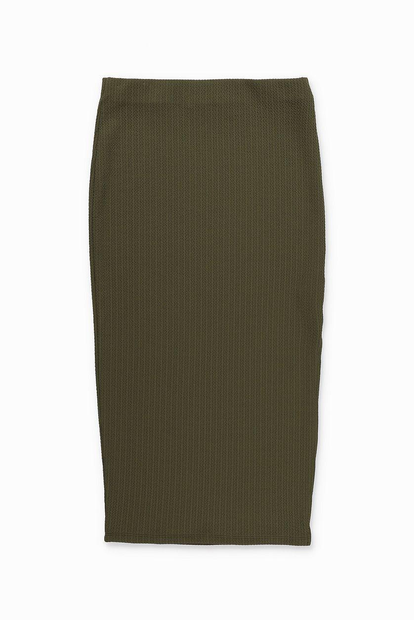 Mid Waist Midi Skirt Product Image