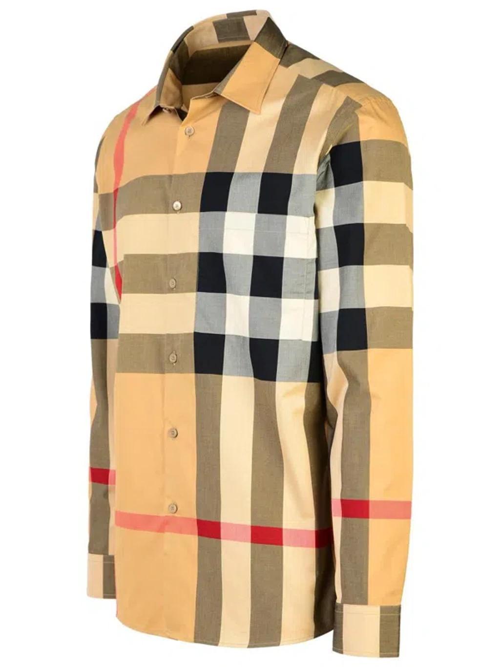 checkered cotton shirt Product Image