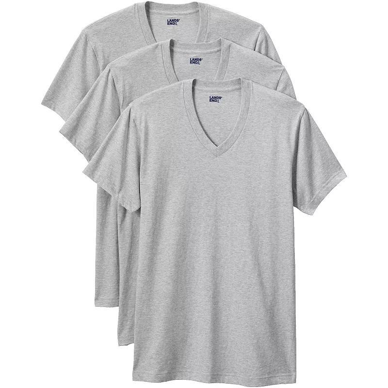Big & Tall Lands' End V-Neck Undershirt 3 Pack, Men's,  Product Image
